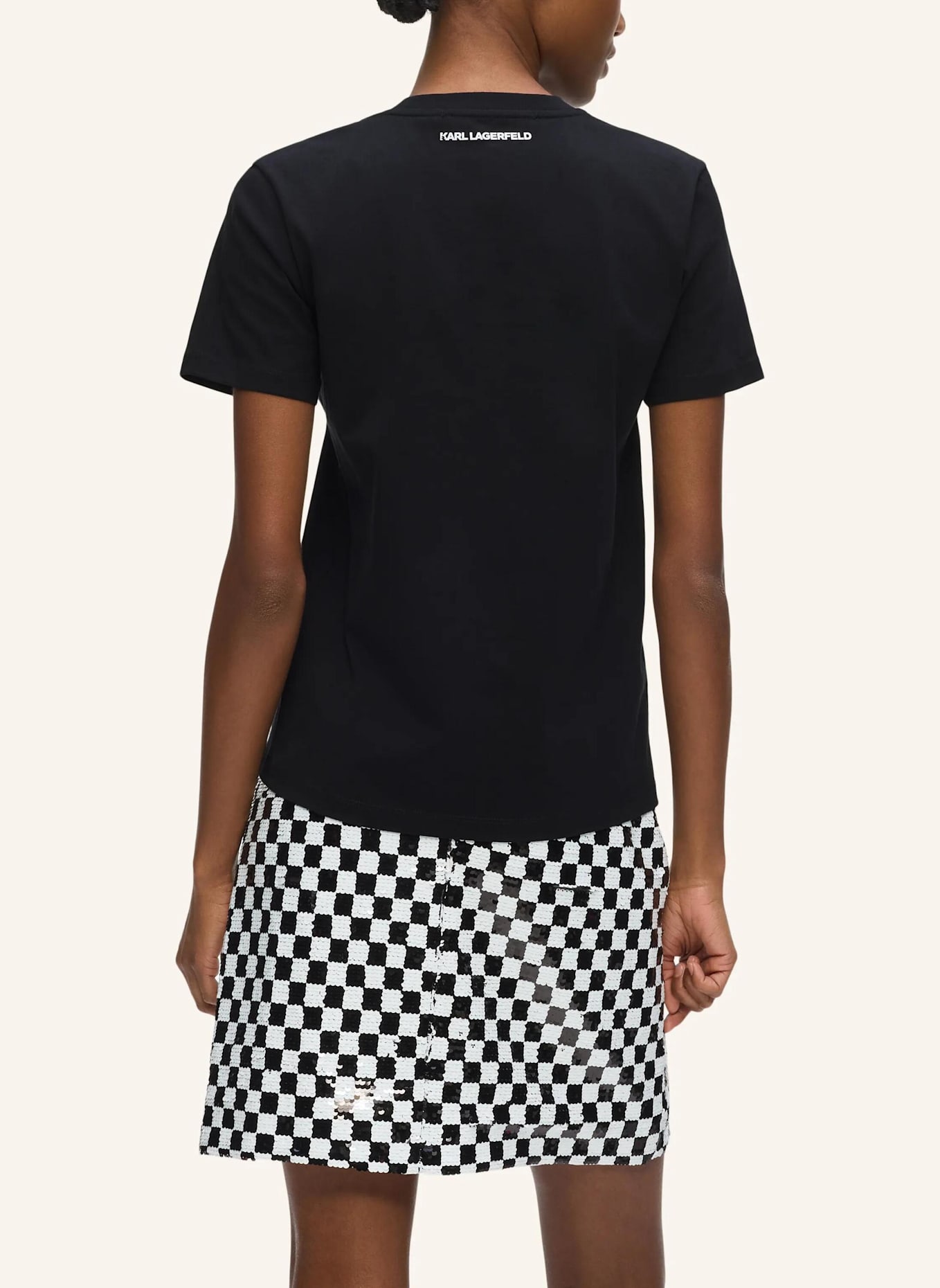 KARL LAGERFELD T-shirt: SCHWARZ