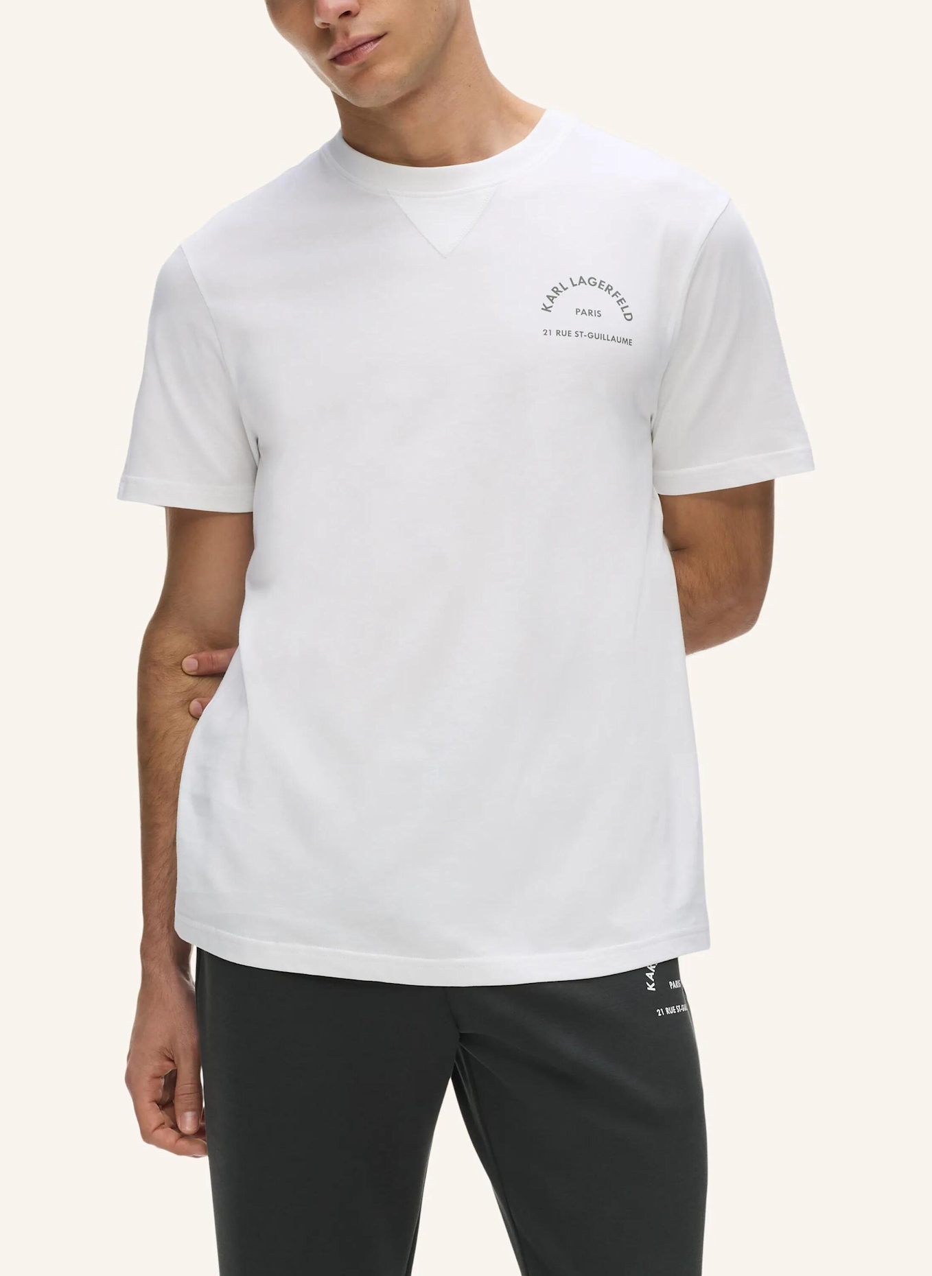 KARL LAGERFELD Top: WEISS