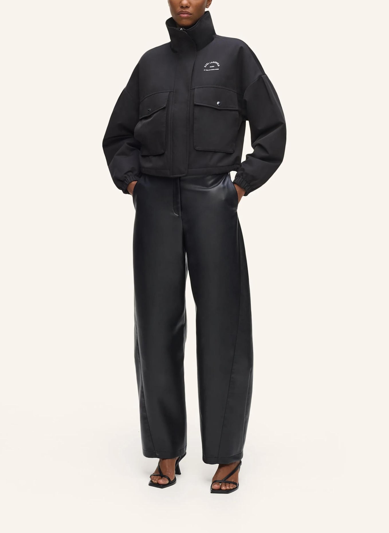 KARL LAGERFELD Jacke: SCHWARZ