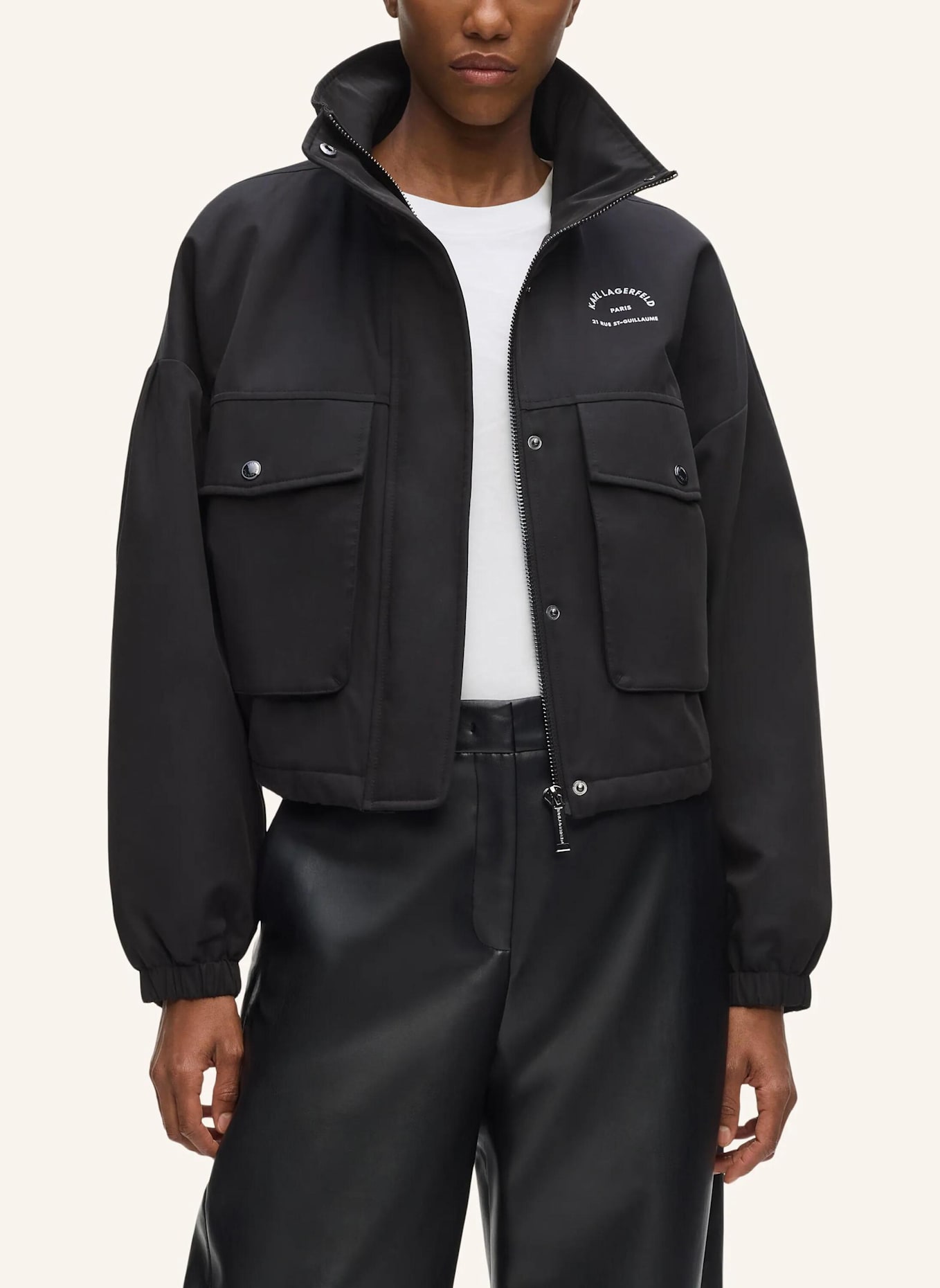 KARL LAGERFELD Jacke: SCHWARZ