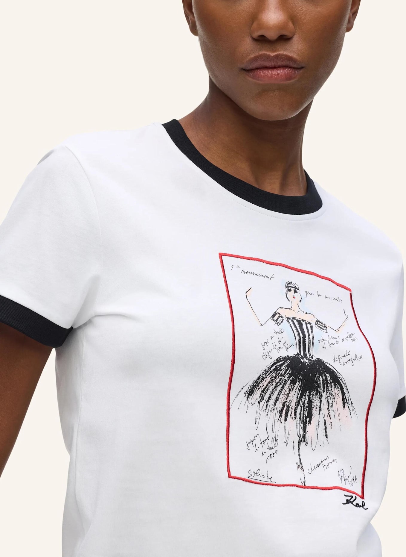 KARL LAGERFELD T-shirt: WEISS