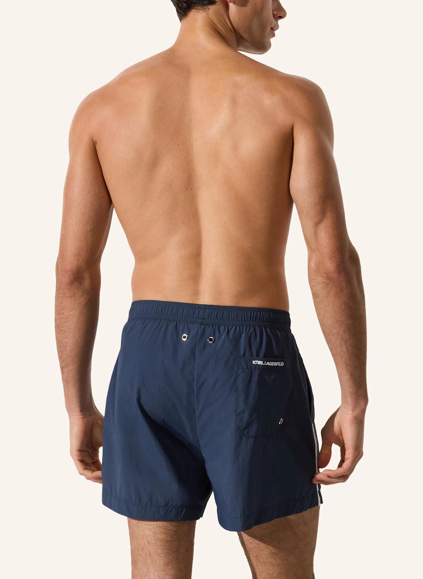 KARL LAGERFELD Bikini-Hose: DUNKELBLAU