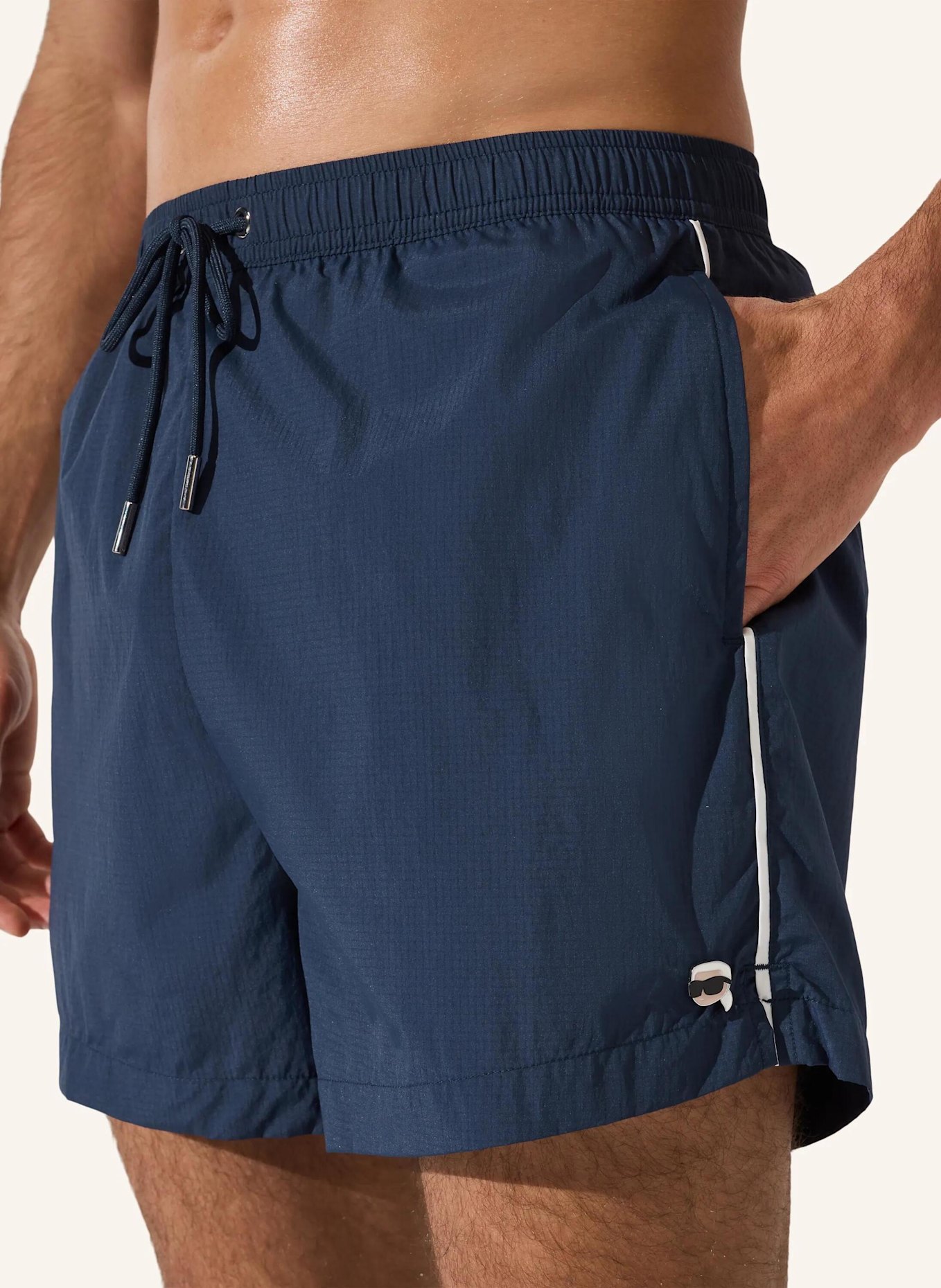 KARL LAGERFELD Bikini-Hose: DUNKELBLAU