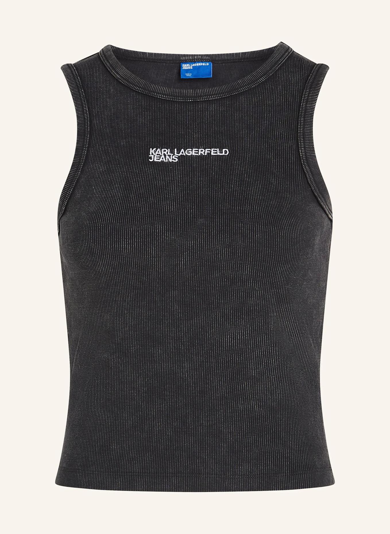 KARL LAGERFELD JEANS Unterhemd: SCHWARZ