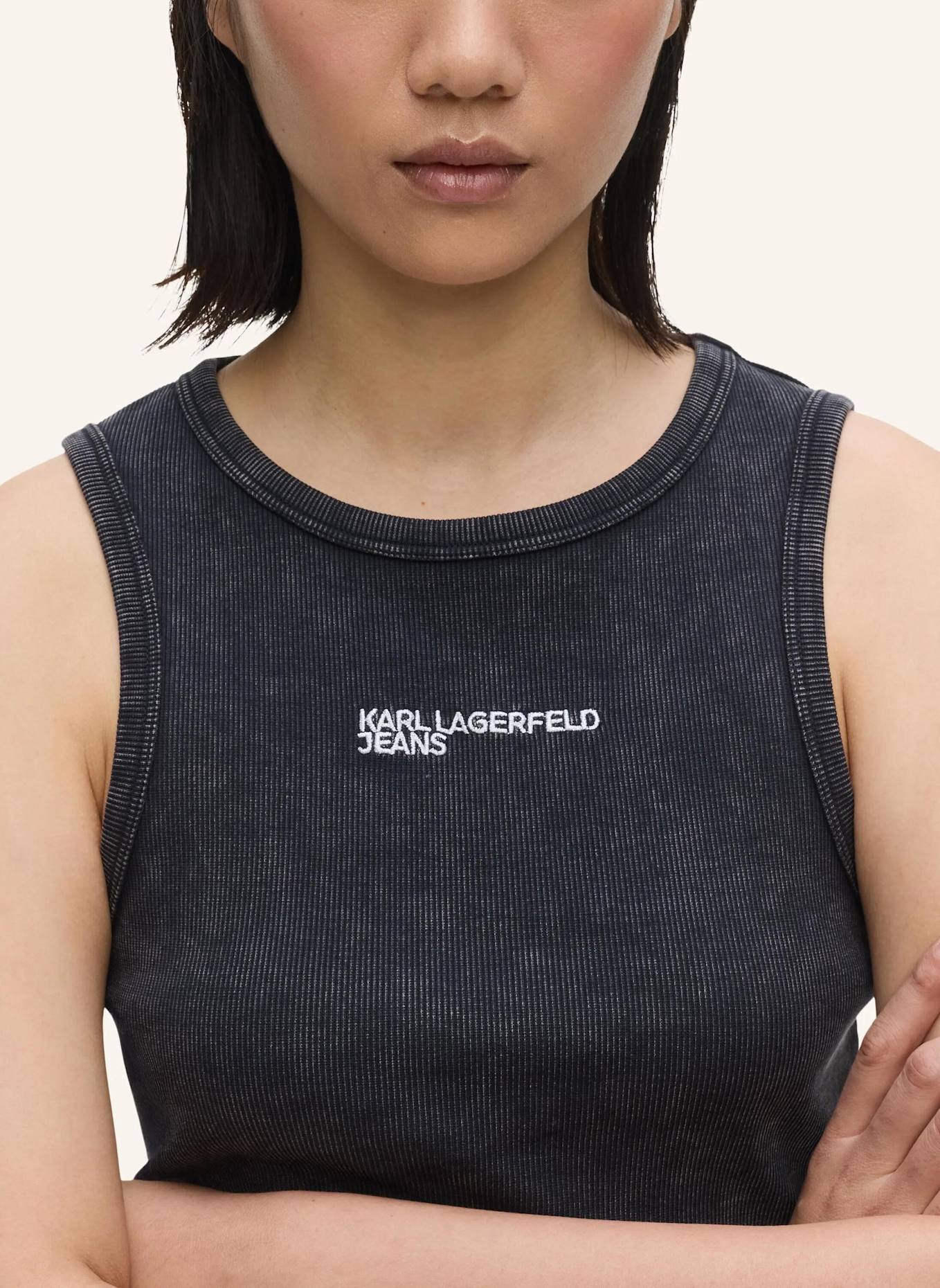 KARL LAGERFELD JEANS Unterhemd: SCHWARZ