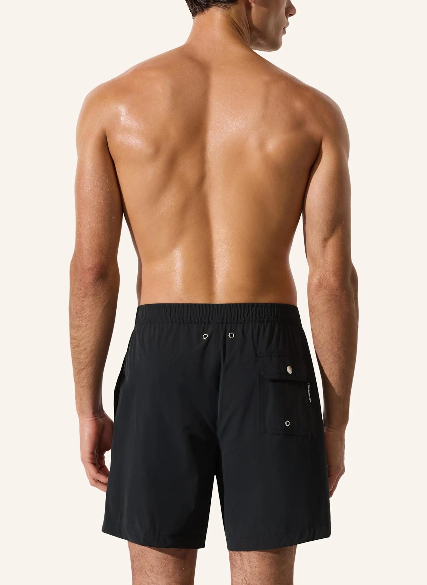 KARL LAGERFELD Bikini-Hose: SCHWARZ