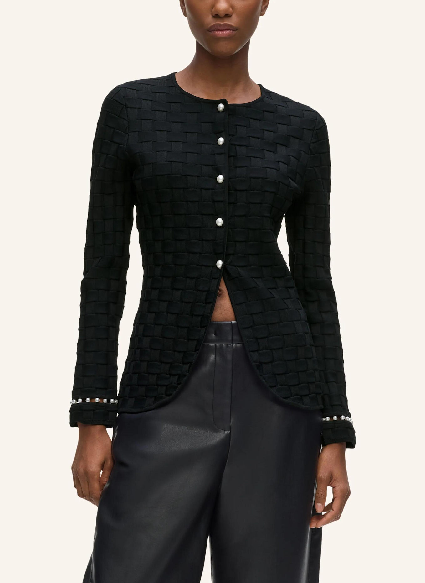 KARL LAGERFELD Top: SCHWARZ