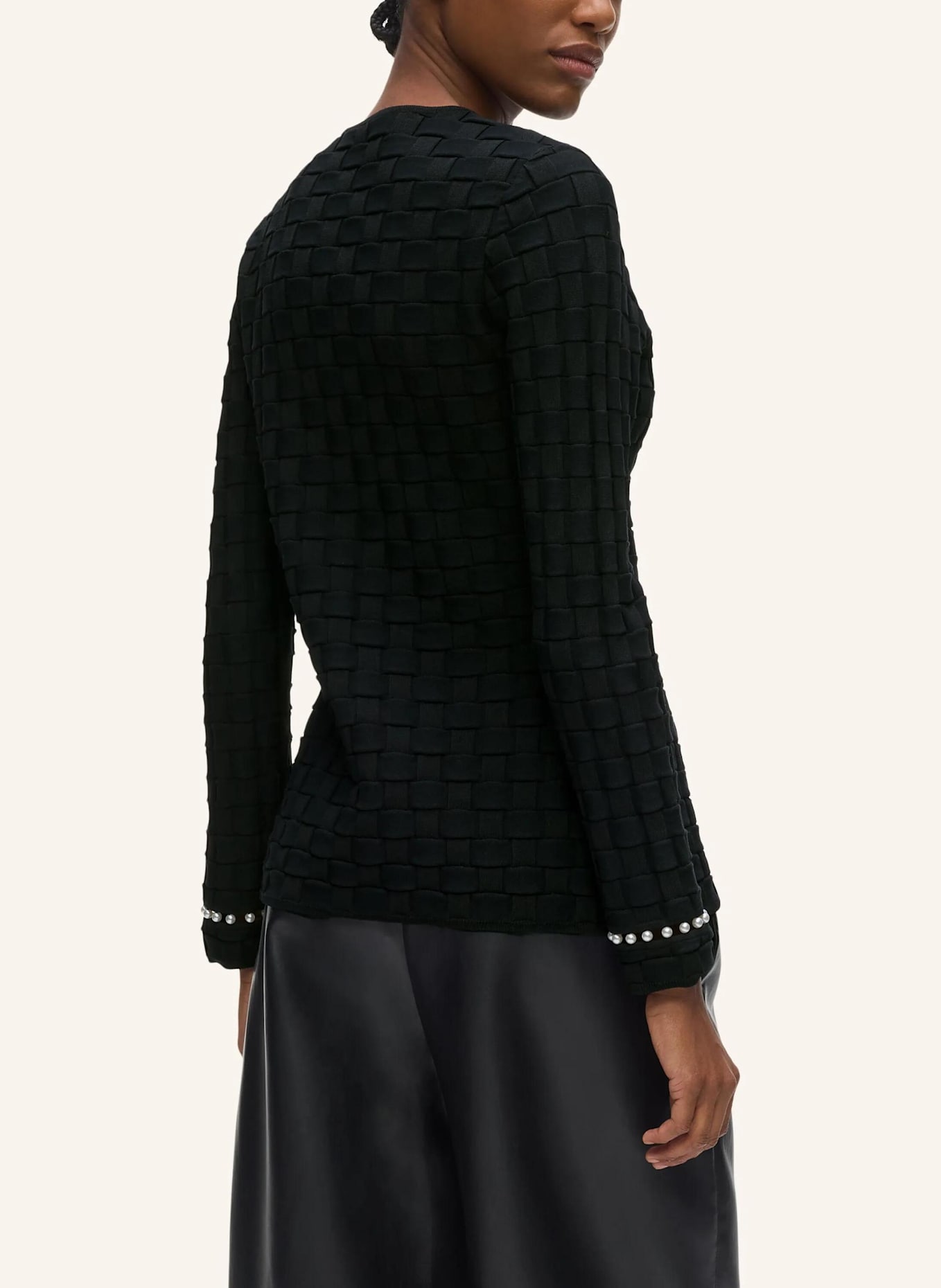 KARL LAGERFELD Top: SCHWARZ