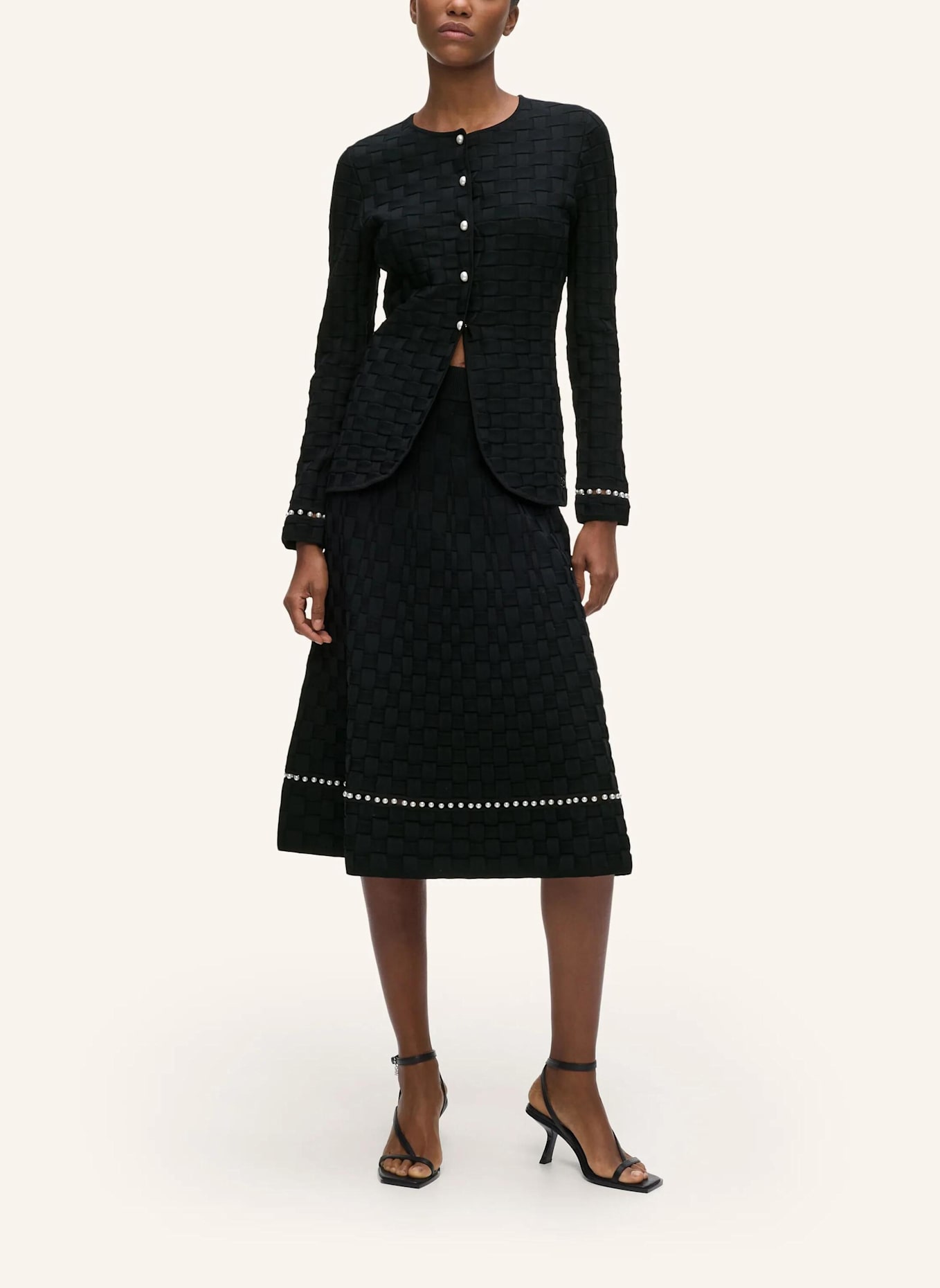 KARL LAGERFELD Top: SCHWARZ