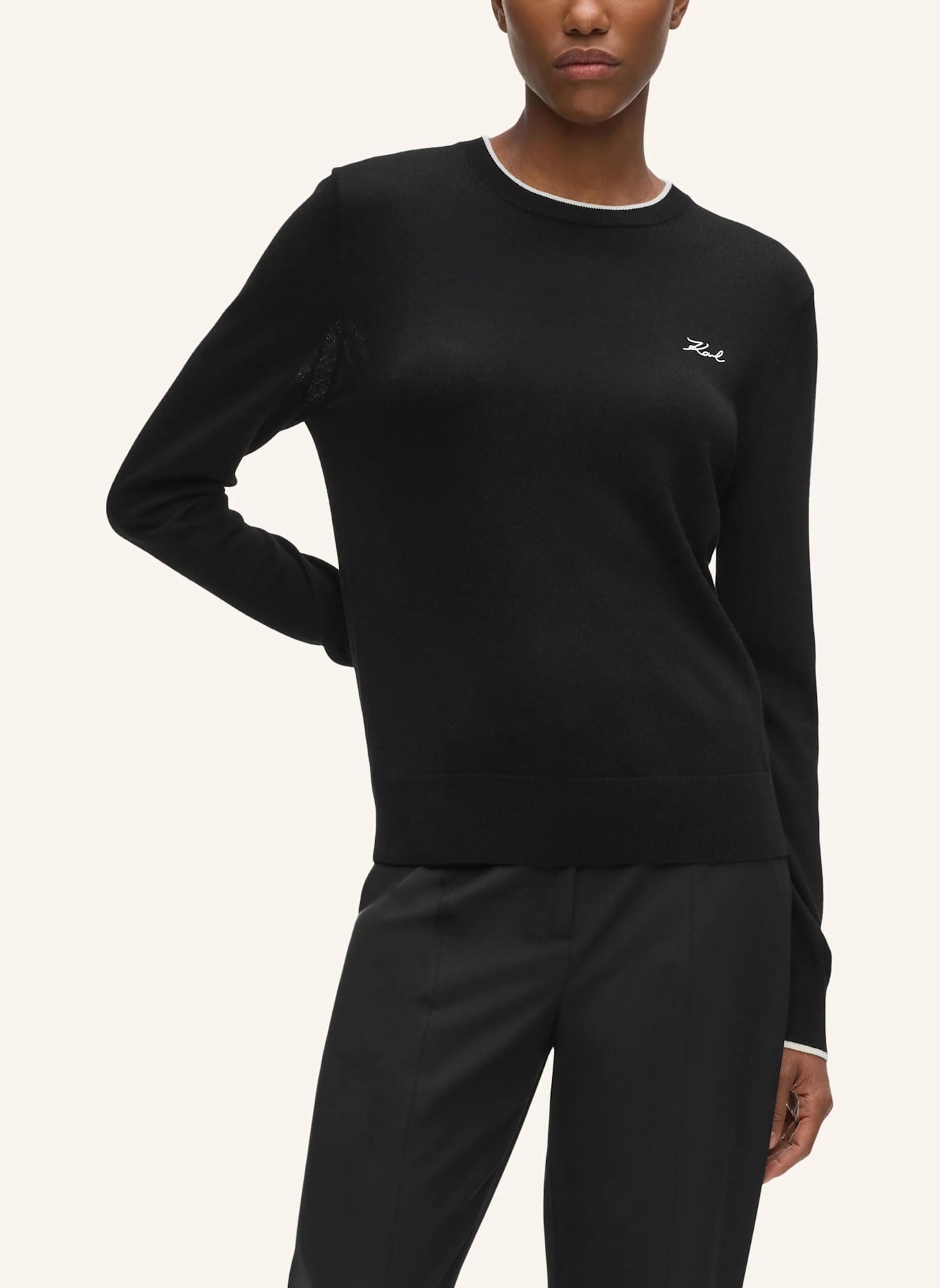 KARL LAGERFELD Sweatshirt: SCHWARZ