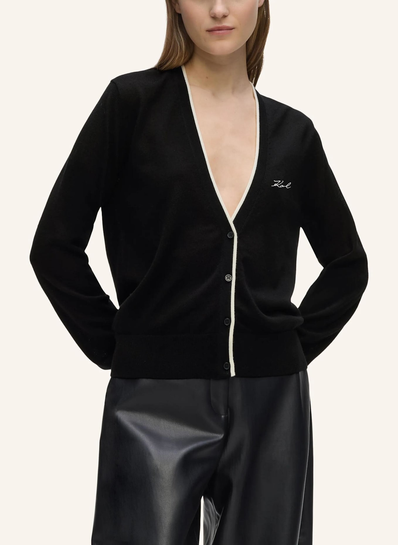 KARL LAGERFELD Sweatshirt: SCHWARZ