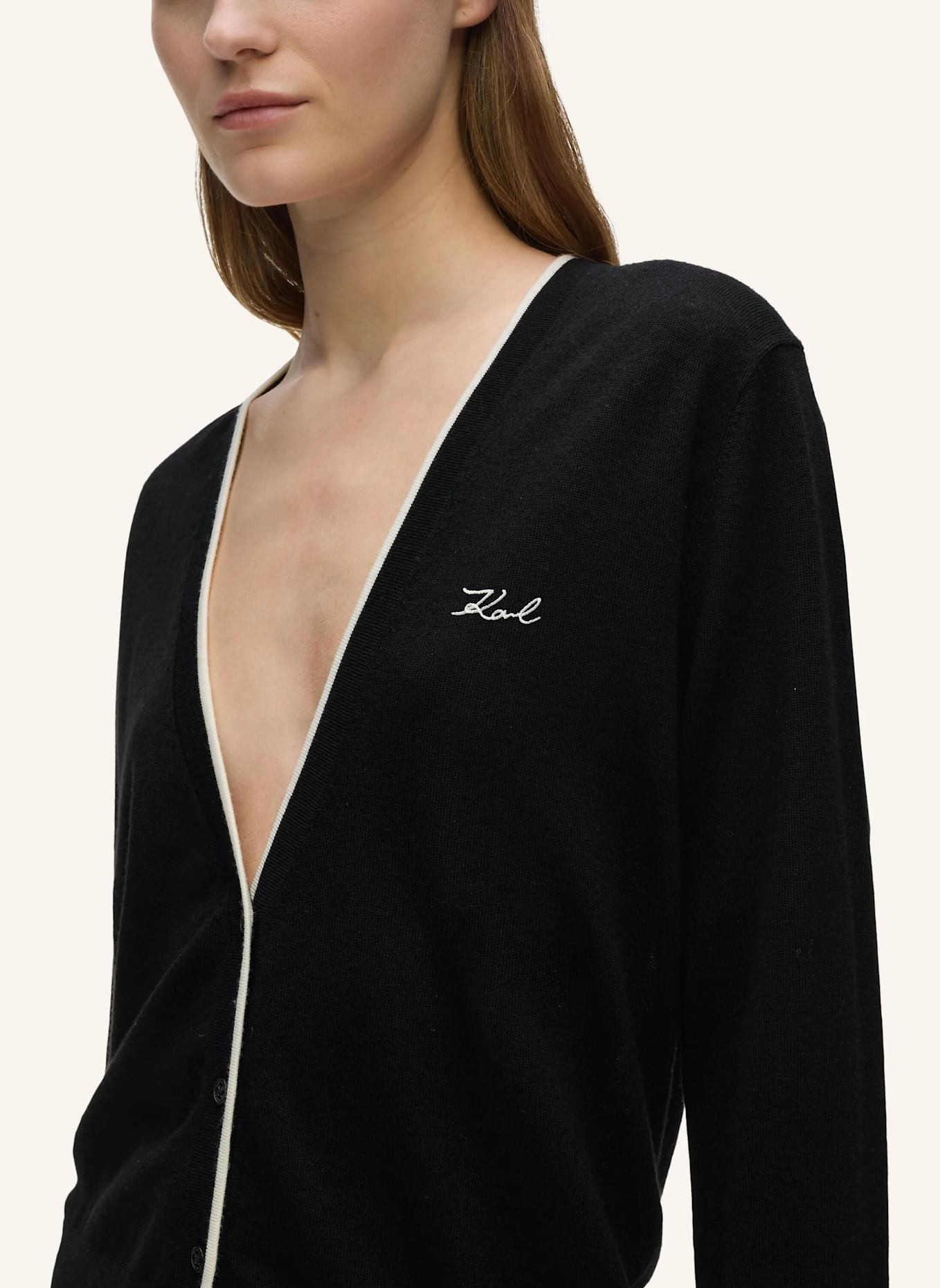 KARL LAGERFELD Sweatshirt: SCHWARZ