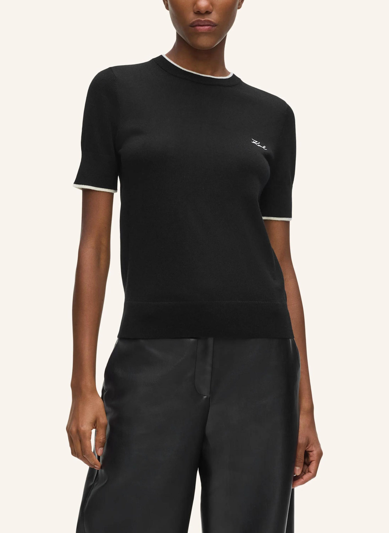 KARL LAGERFELD Sweatshirt: SCHWARZ