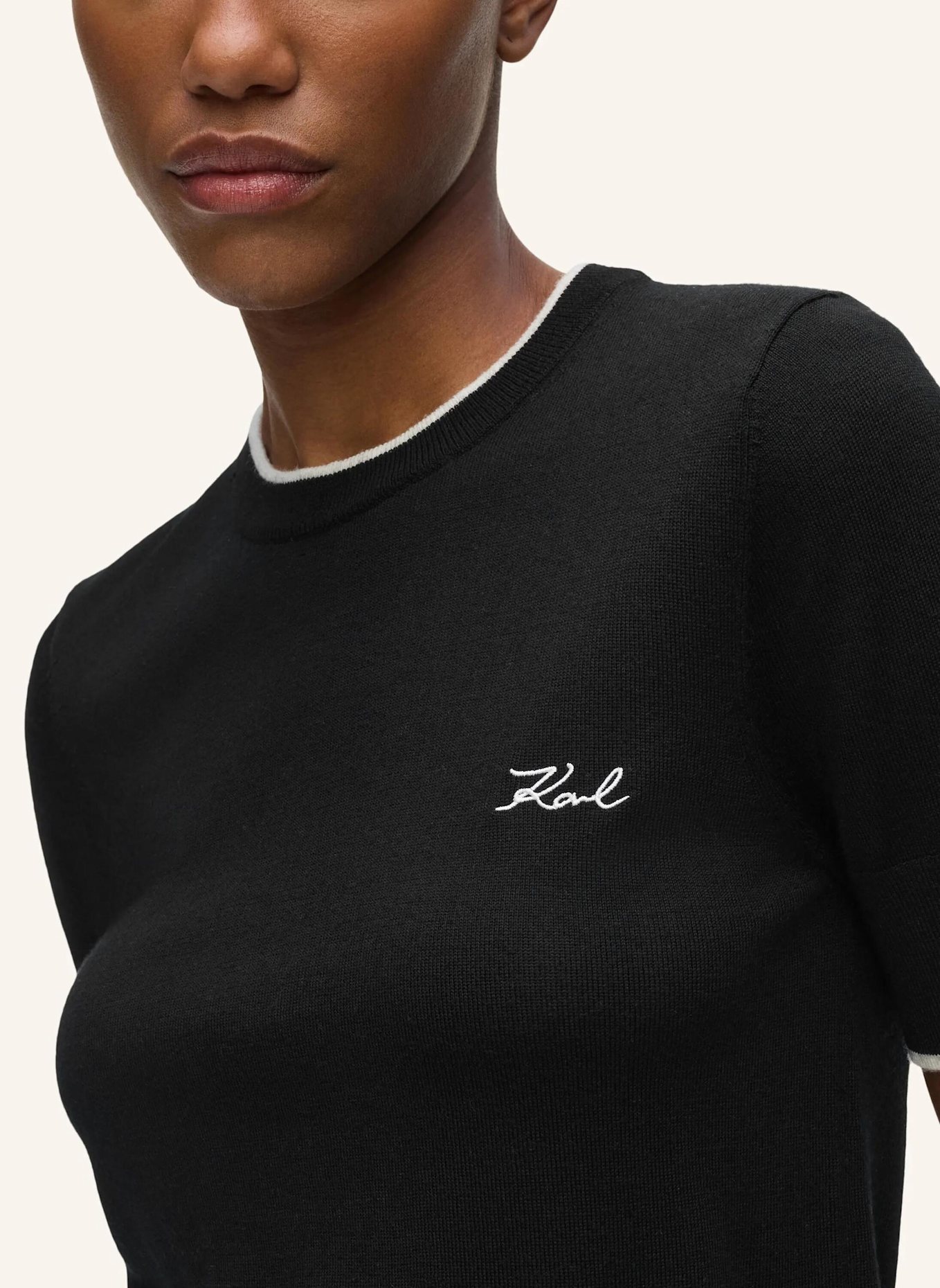 KARL LAGERFELD Sweatshirt: SCHWARZ