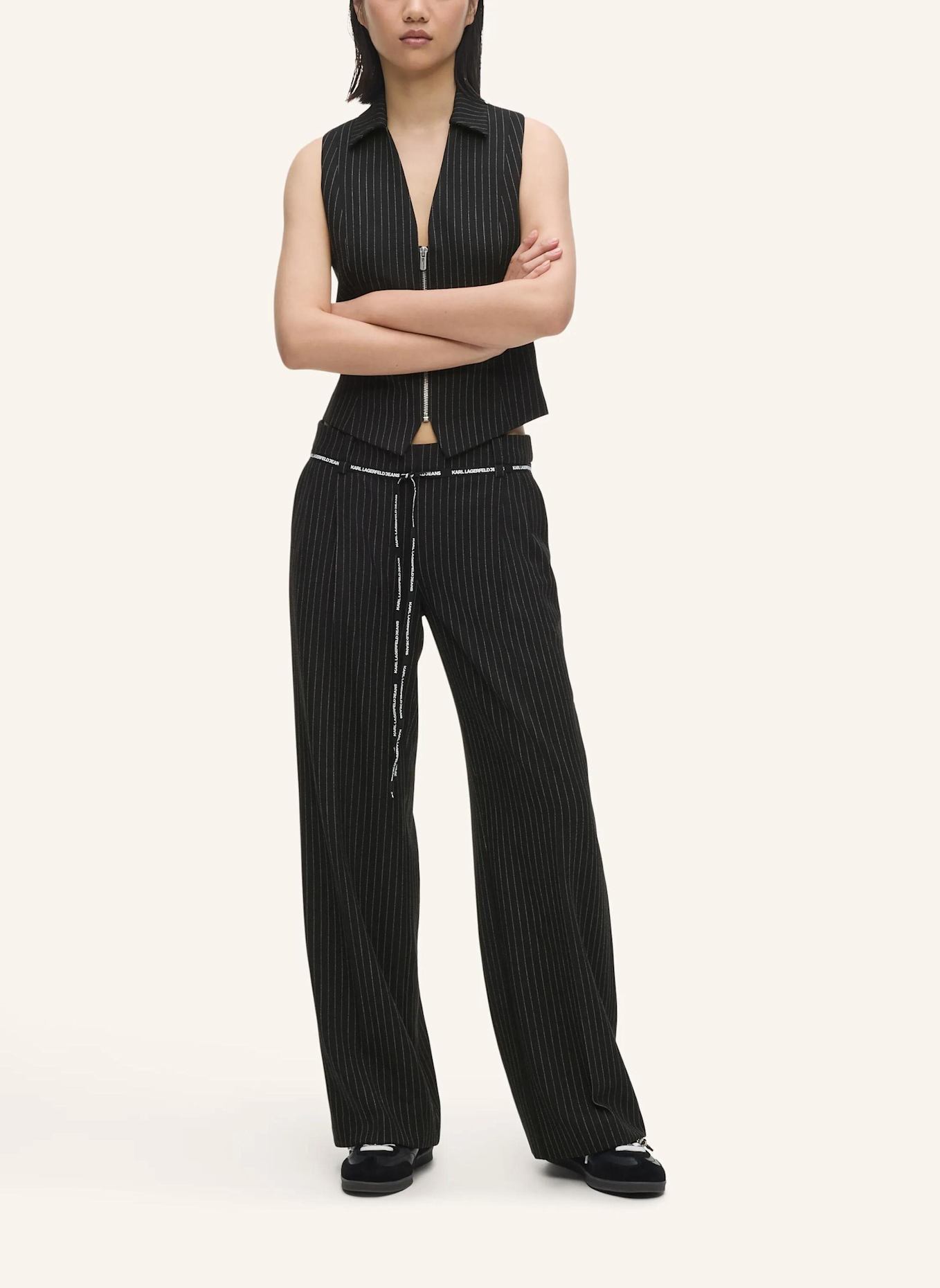 KARL LAGERFELD JEANS Hose: SCHWARZ