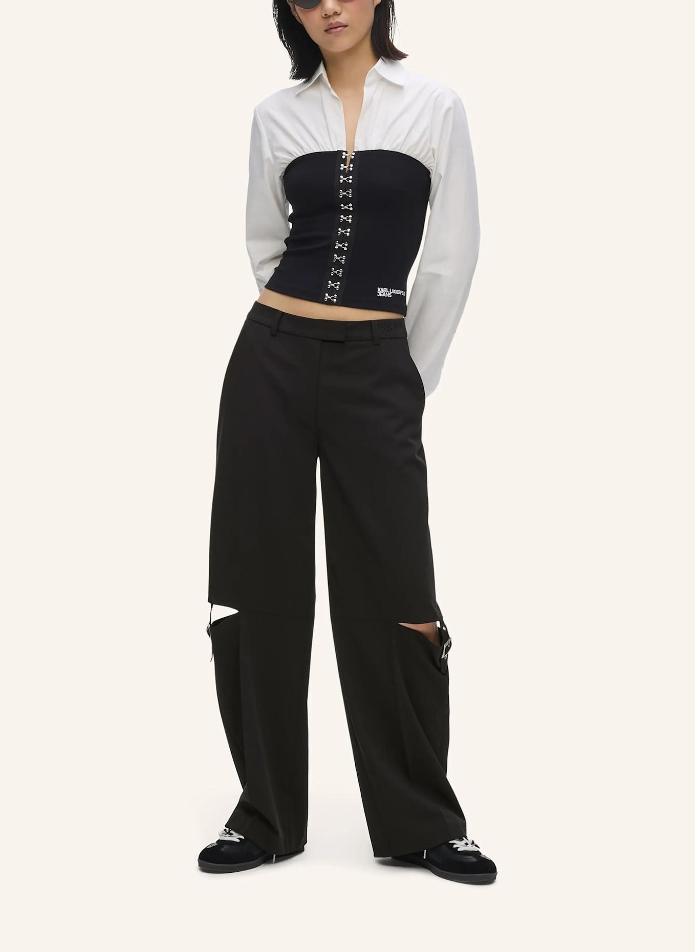 KARL LAGERFELD JEANS Hose: SCHWARZ