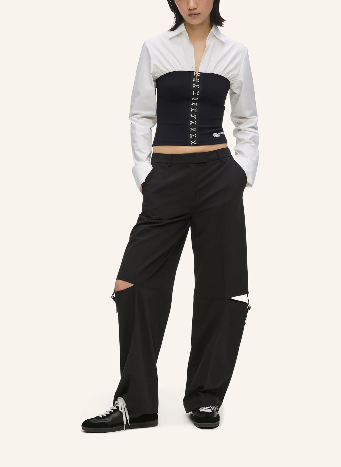 KARL LAGERFELD JEANS Hose: SCHWARZ