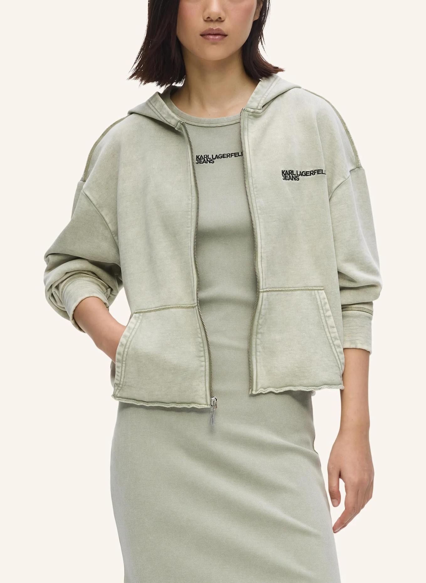 KARL LAGERFELD JEANS Hoodie: HELLGRÜN