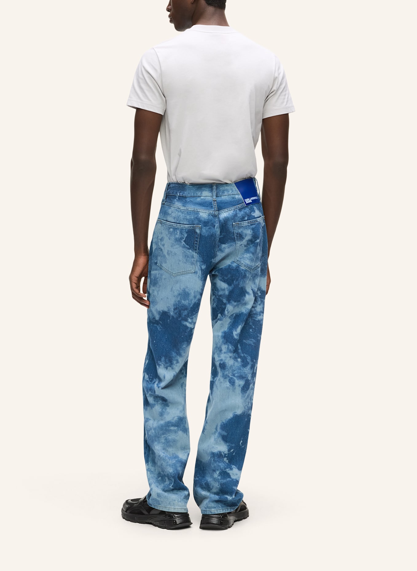 KARL LAGERFELD JEANS Jeans: WEISS/ BLAU