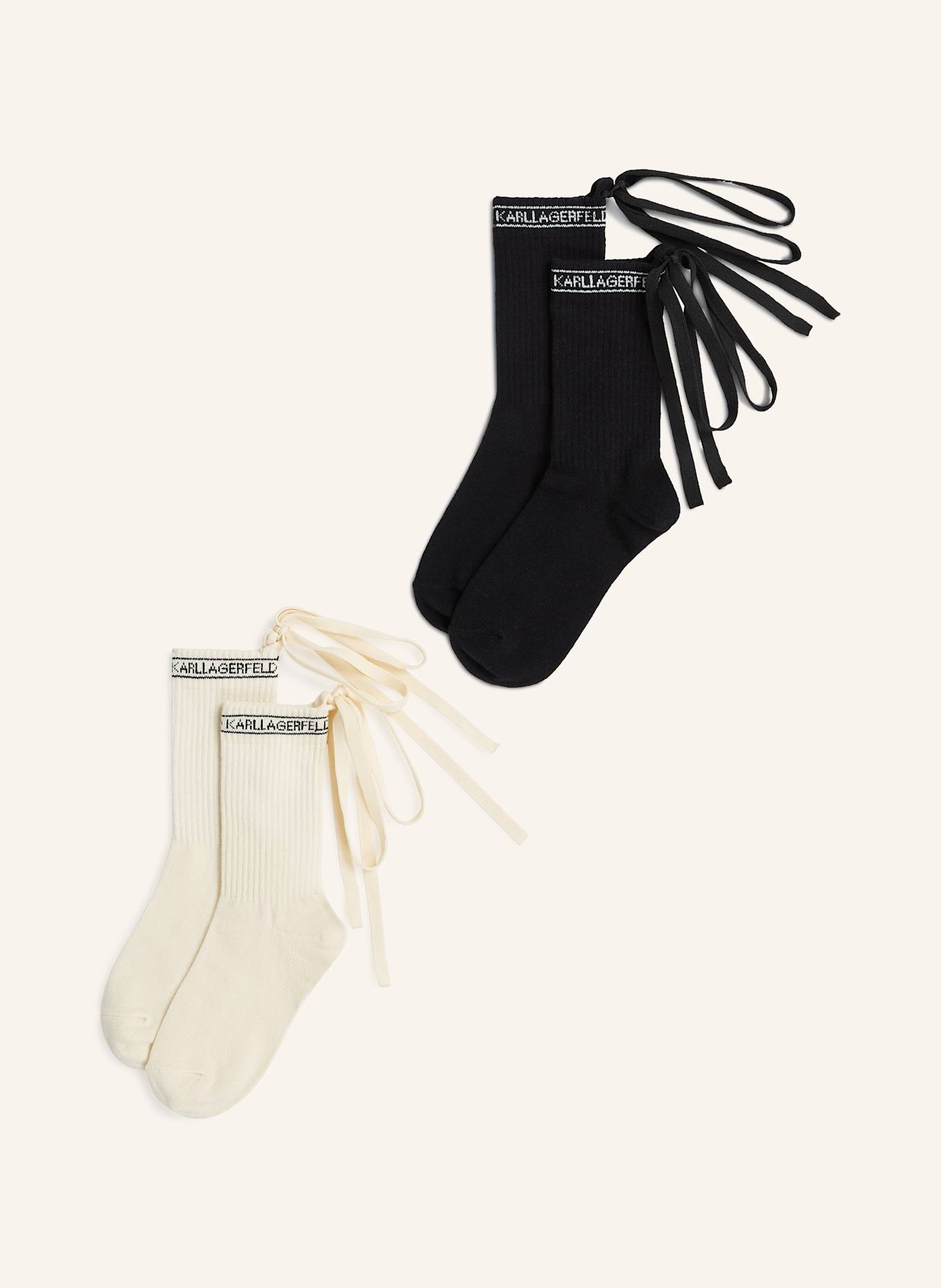 KARL LAGERFELD 2er-Pack Socken: SCHWARZ