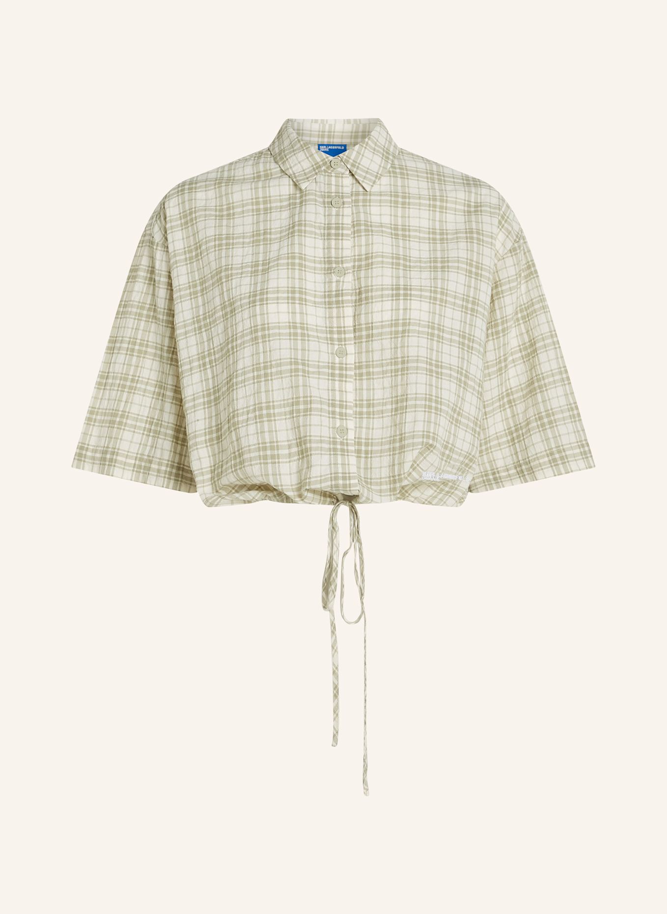 KARL LAGERFELD JEANS Bluse: HELLGRÜN