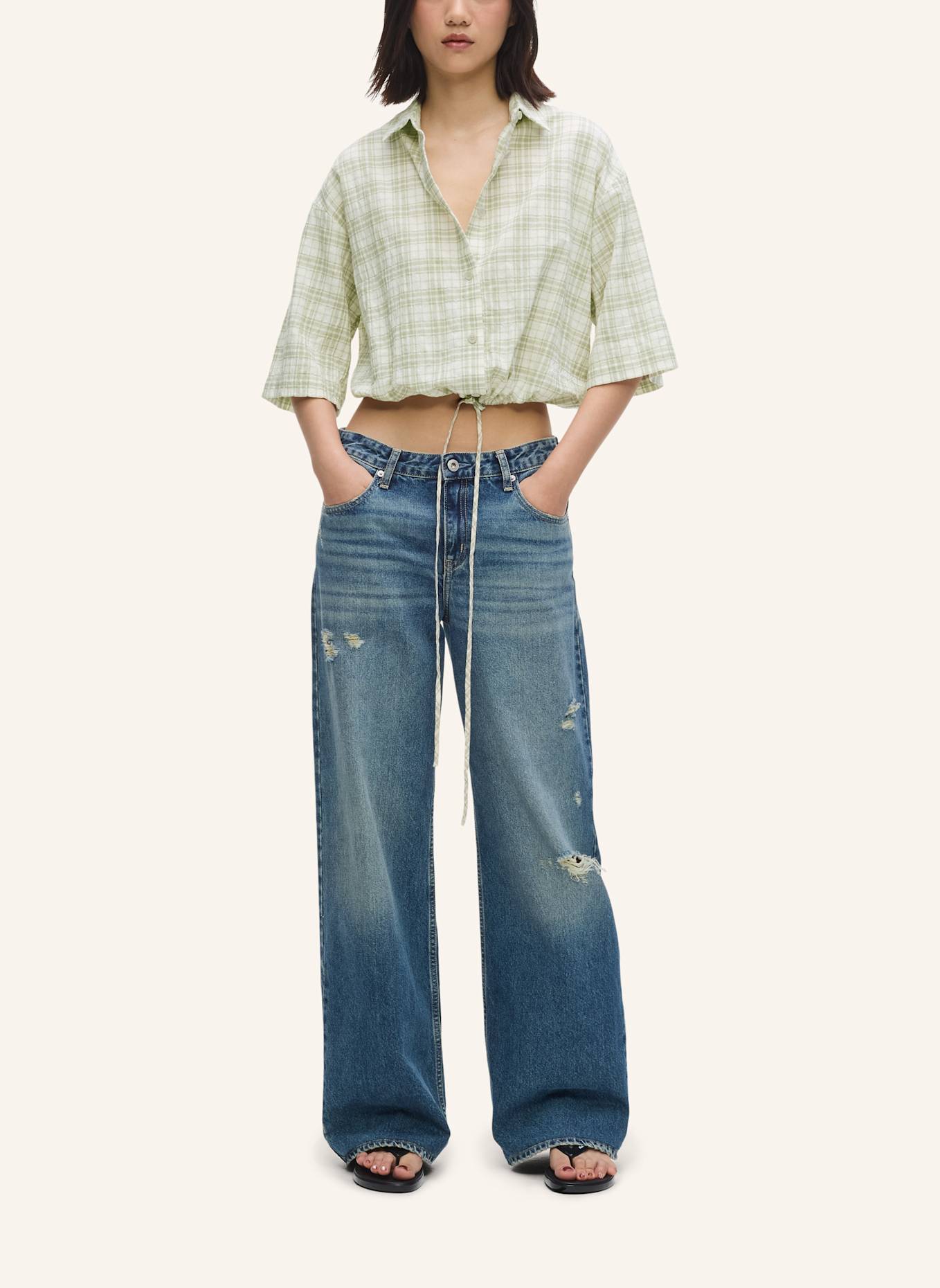 KARL LAGERFELD JEANS Bluse: HELLGRÜN