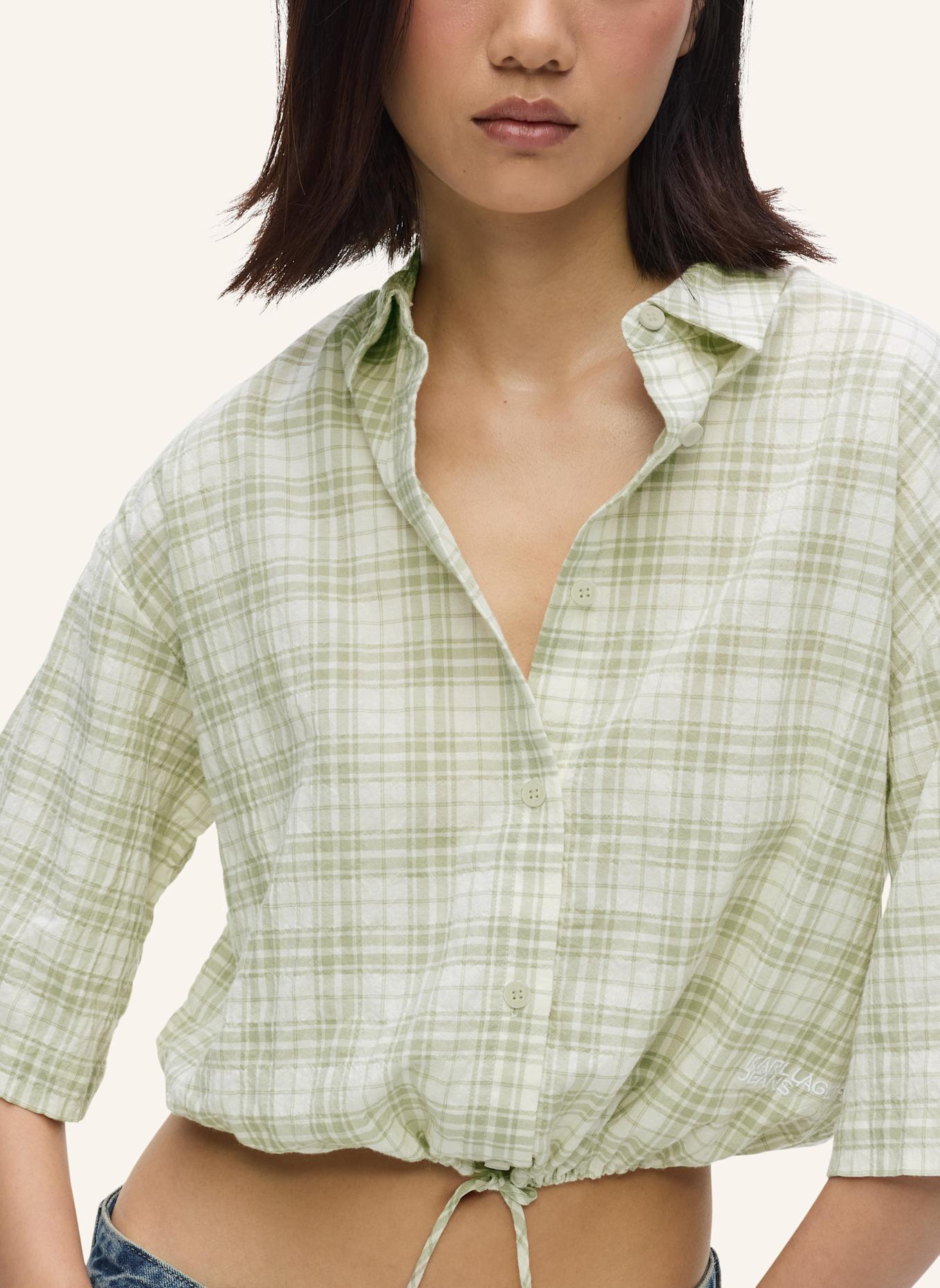 KARL LAGERFELD JEANS Bluse: HELLGRÜN