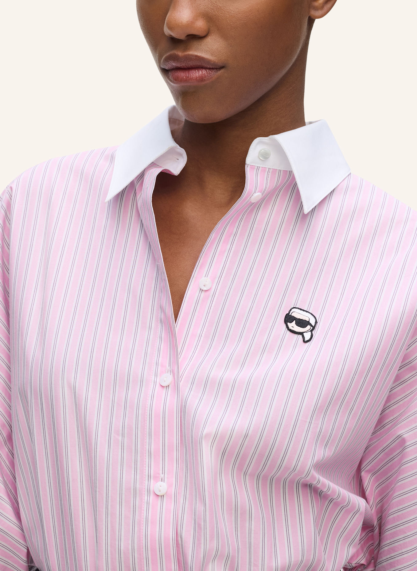 KARL LAGERFELD Bluse: PINK