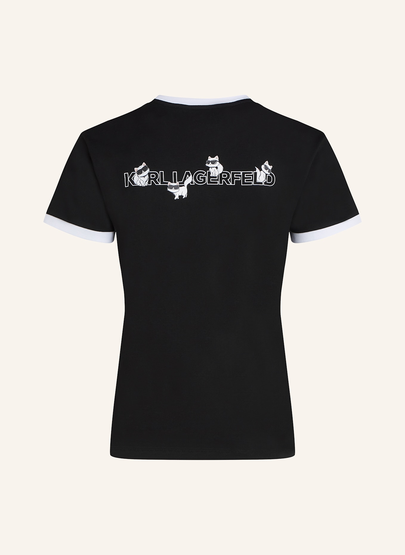 KARL LAGERFELD T-shirt: SCHWARZ