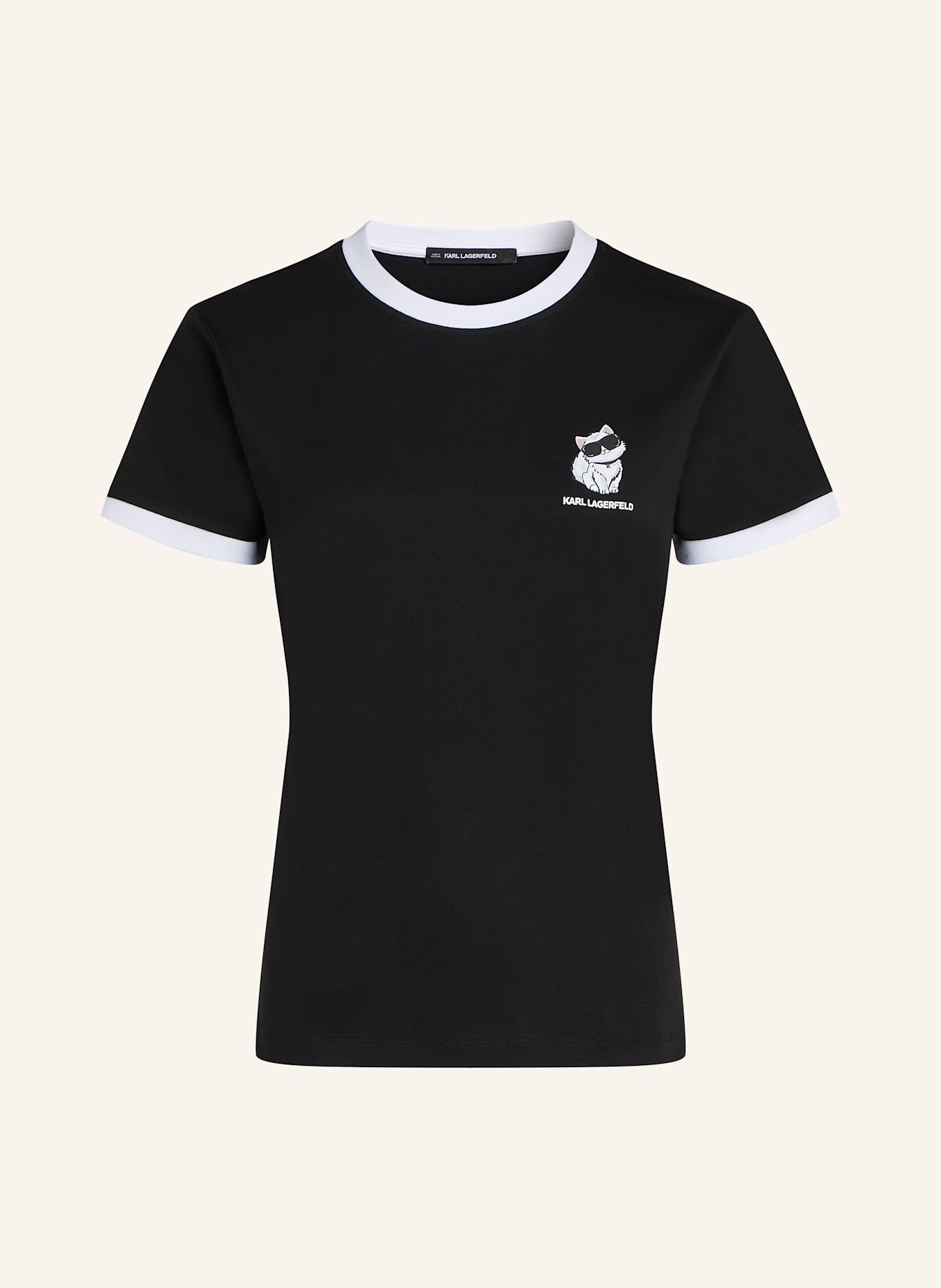 KARL LAGERFELD T-shirt: SCHWARZ
