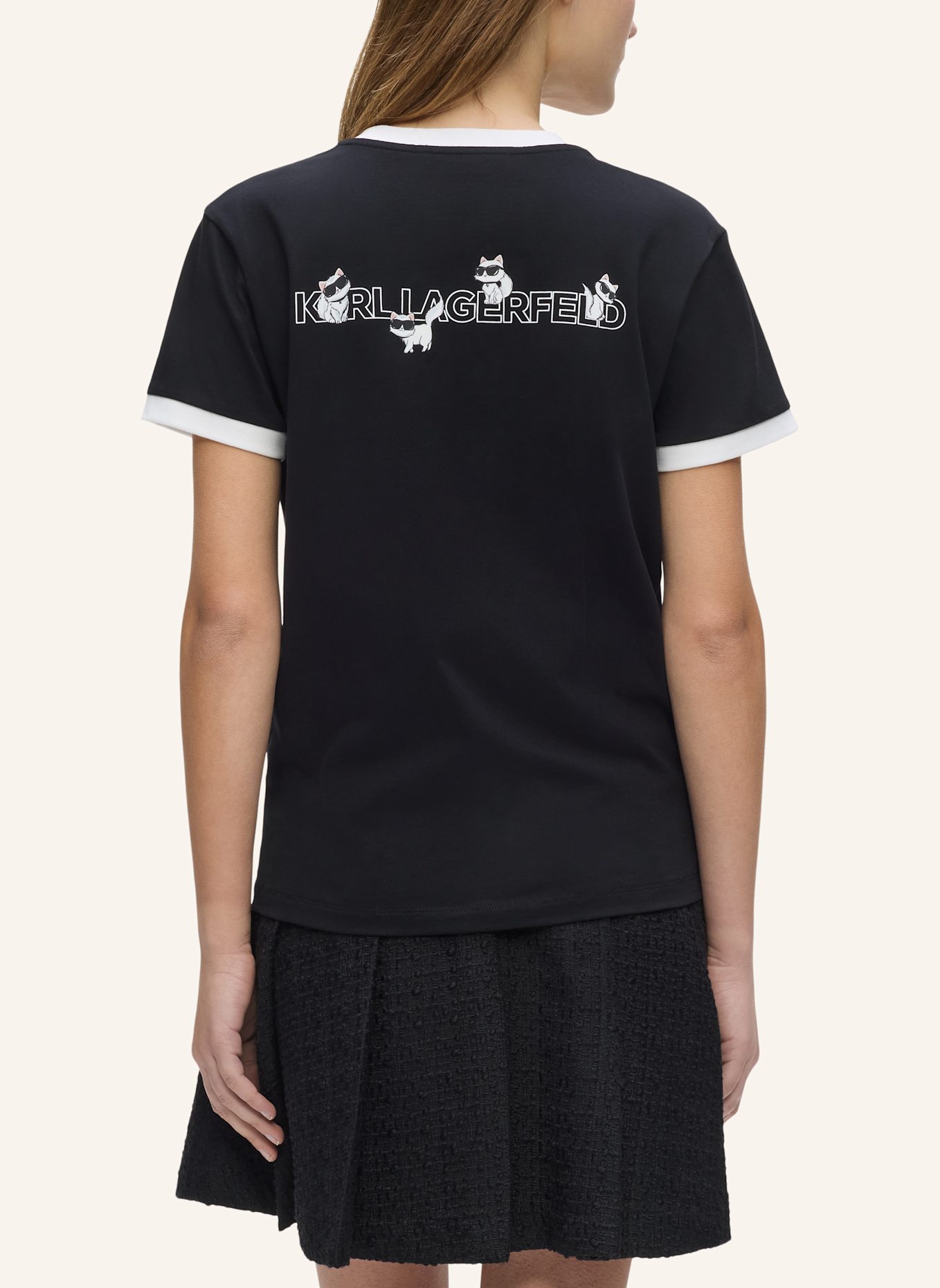 KARL LAGERFELD T-shirt: SCHWARZ