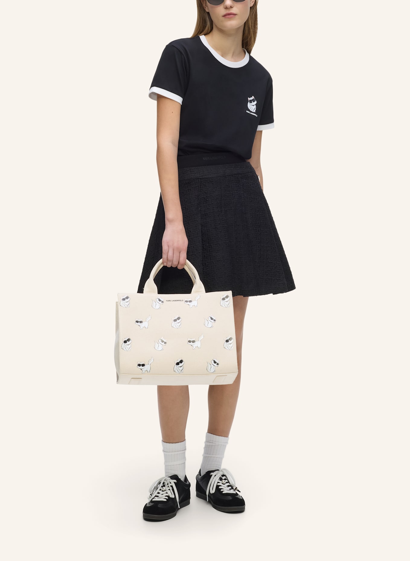 KARL LAGERFELD T-shirt: SCHWARZ