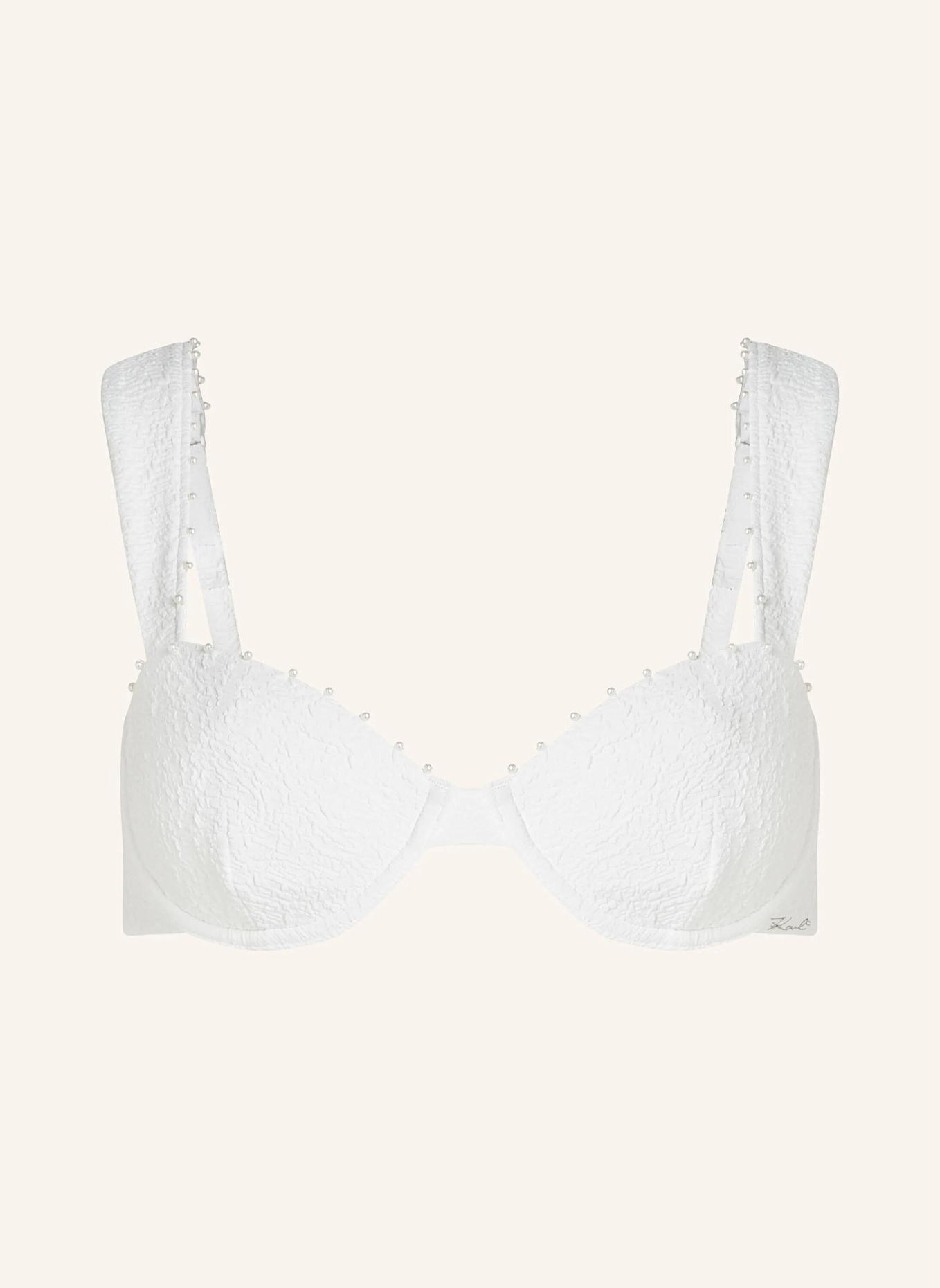 KARL LAGERFELD Bikini-Top: BEIGE