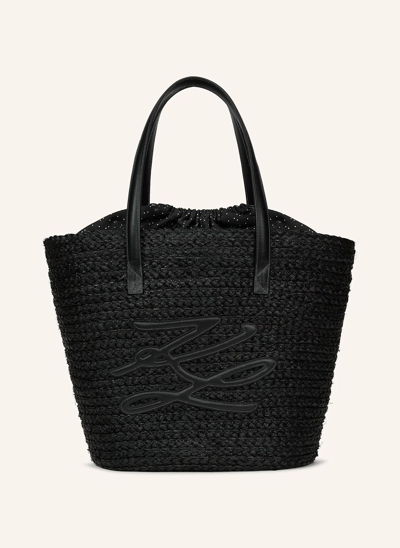 KARL LAGERFELD Strandtasche: SCHWARZ