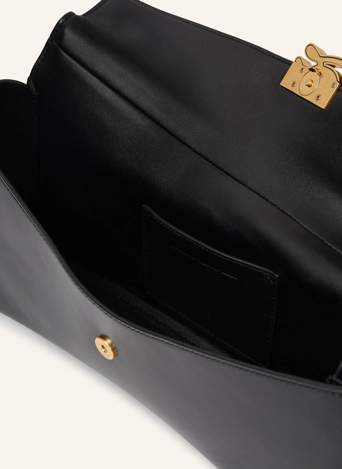 KARL LAGERFELD Schultertasche: SCHWARZ/ GOLD