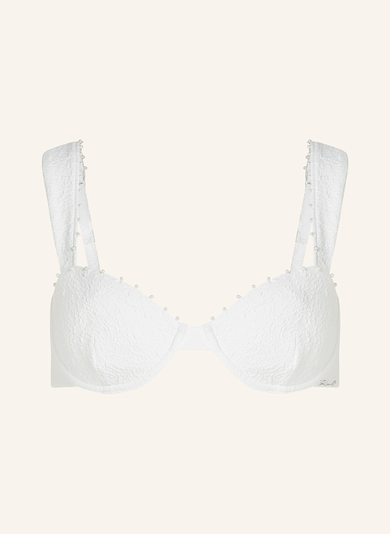KARL LAGERFELD Bikini-Top: BEIGE