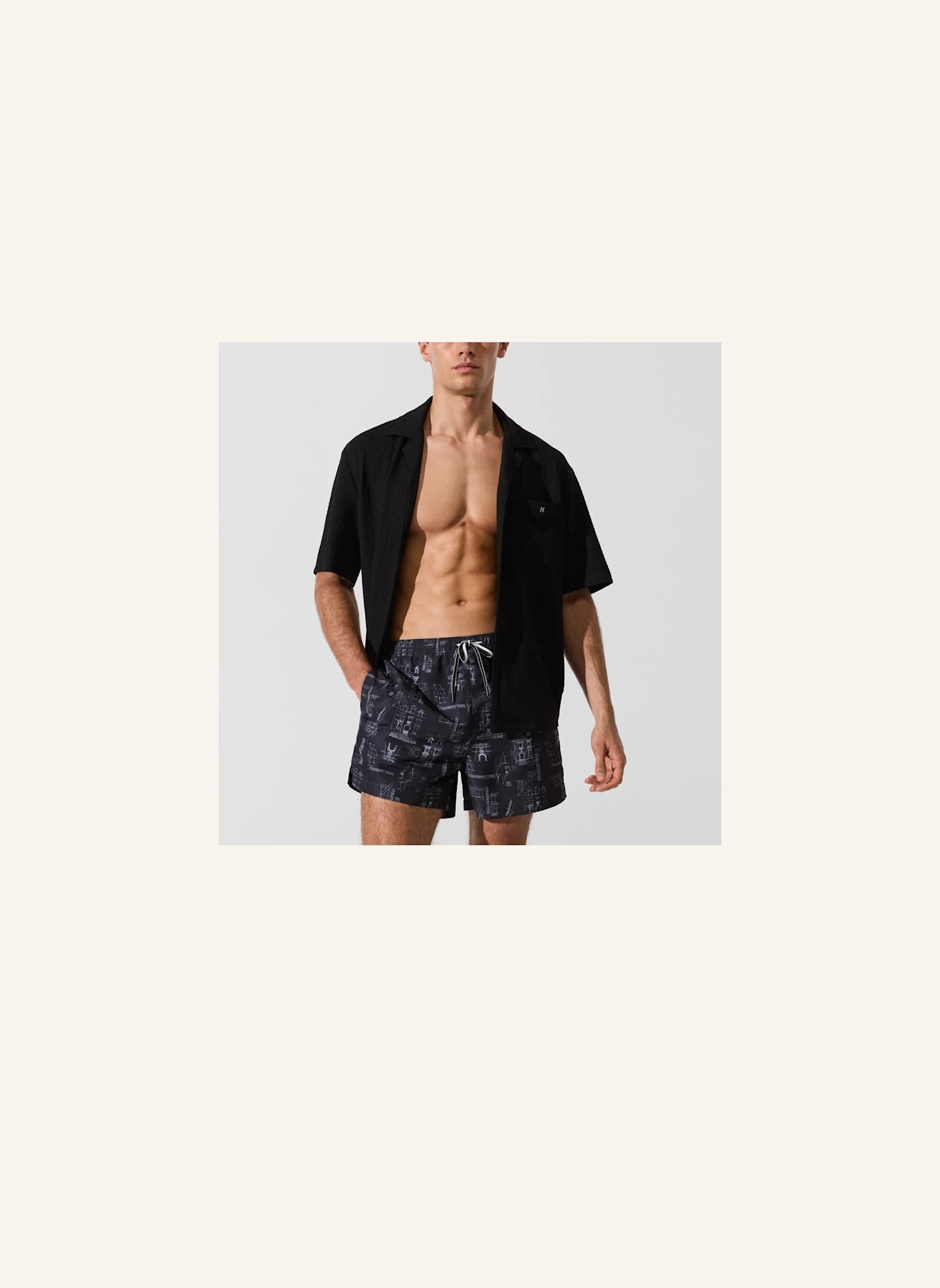 KARL LAGERFELD Poloshirt: SCHWARZ