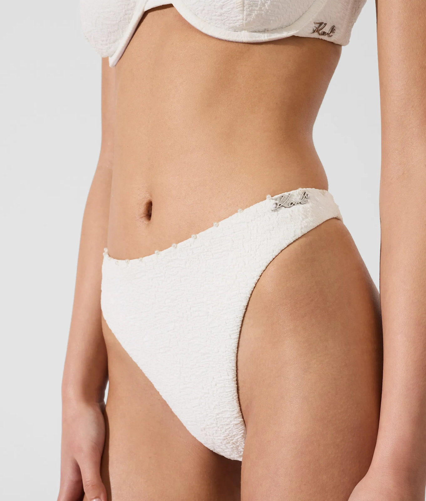 KARL LAGERFELD Bikini-Hose: BEIGE