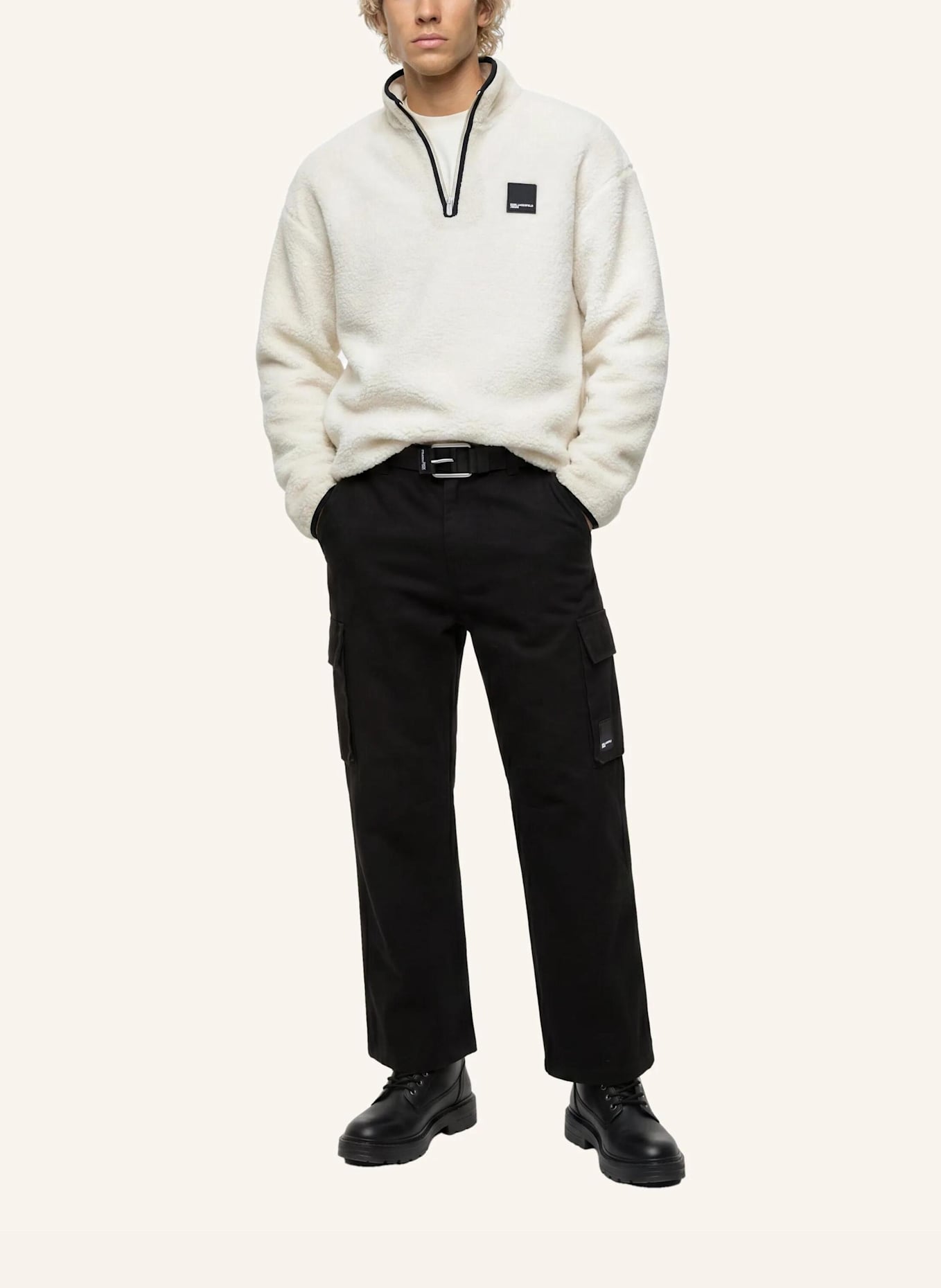 KARL LAGERFELD JEANS Sweatshirt: BEIGE