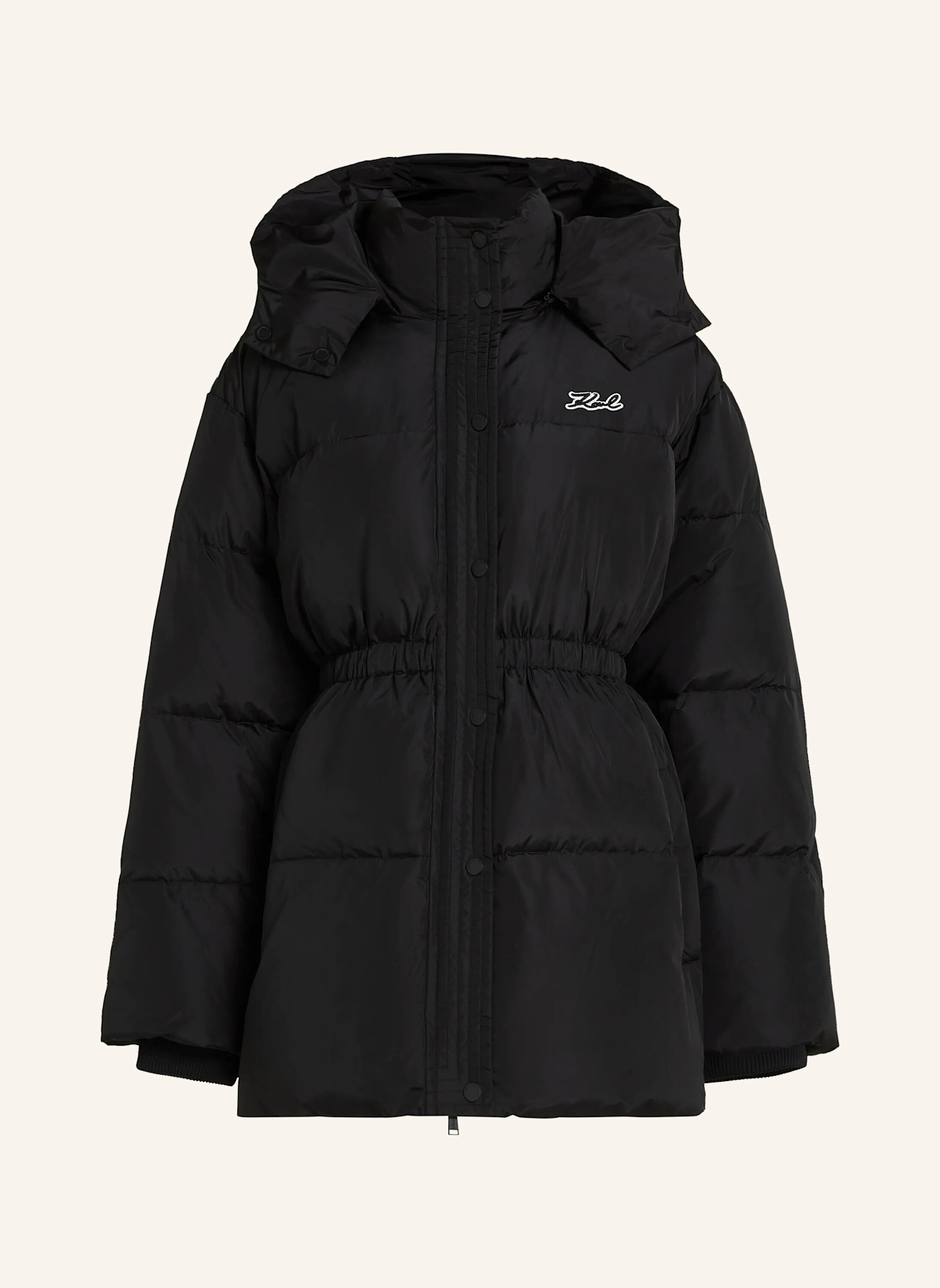 KARL LAGERFELD Mantel: SCHWARZ