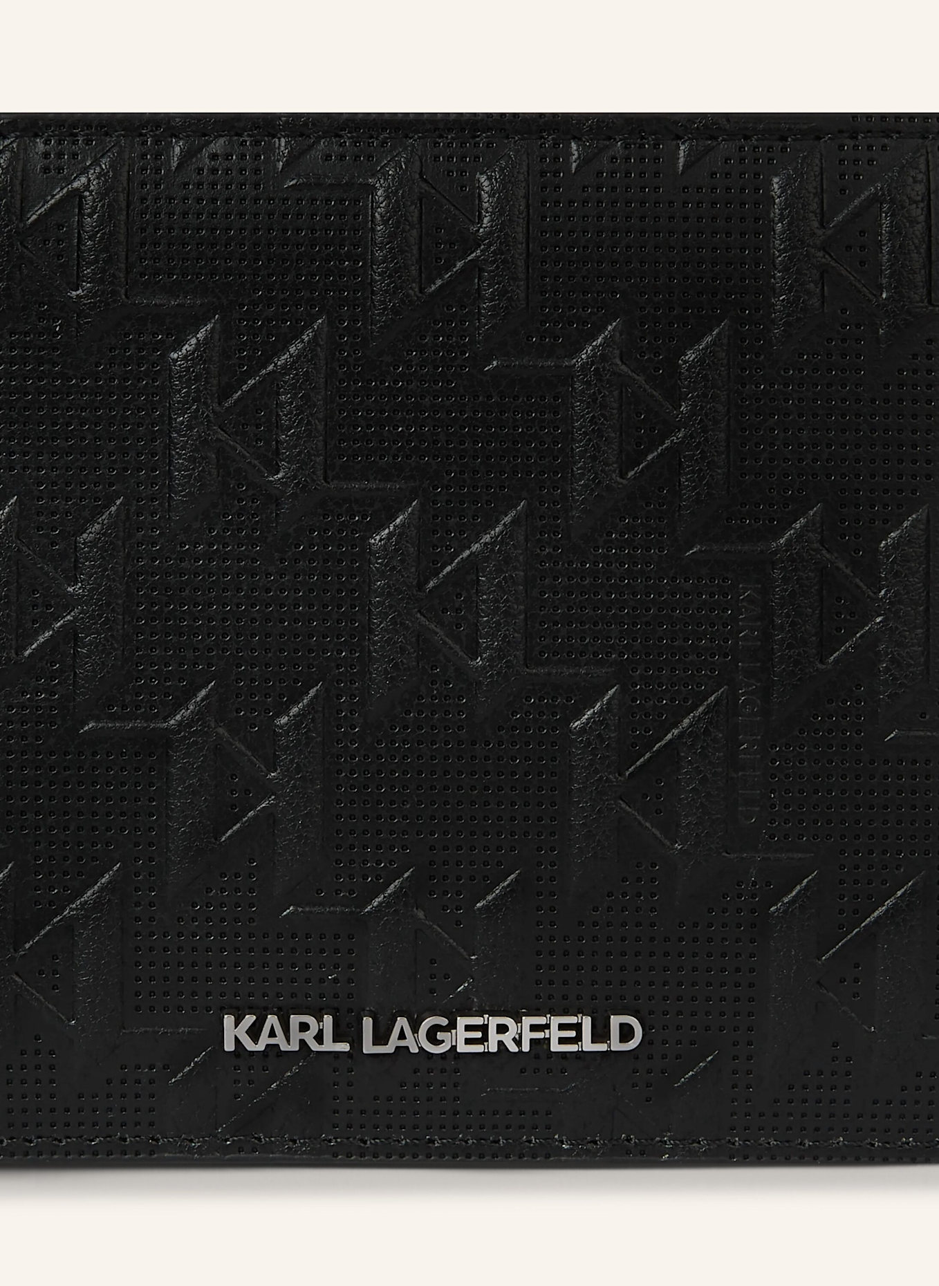 KARL LAGERFELD Geldbörse: SCHWARZ