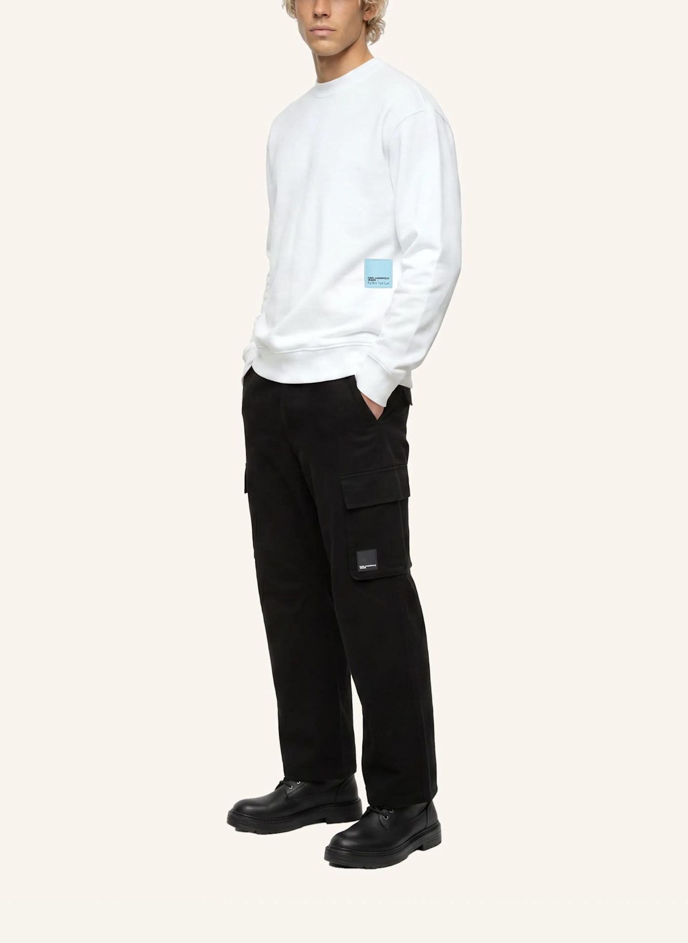 KARL LAGERFELD JEANS Sweatshirt: WEISS