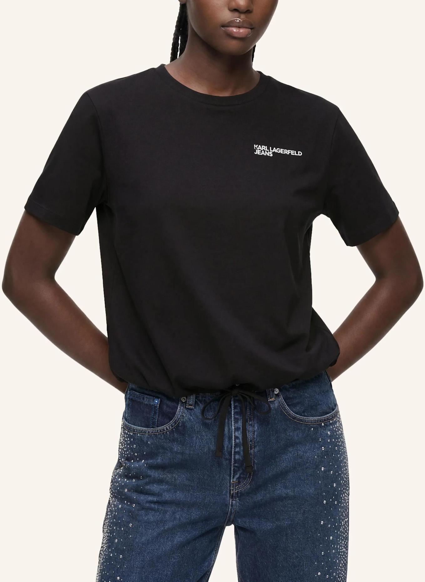 KARL LAGERFELD JEANS T-shirt: SCHWARZ