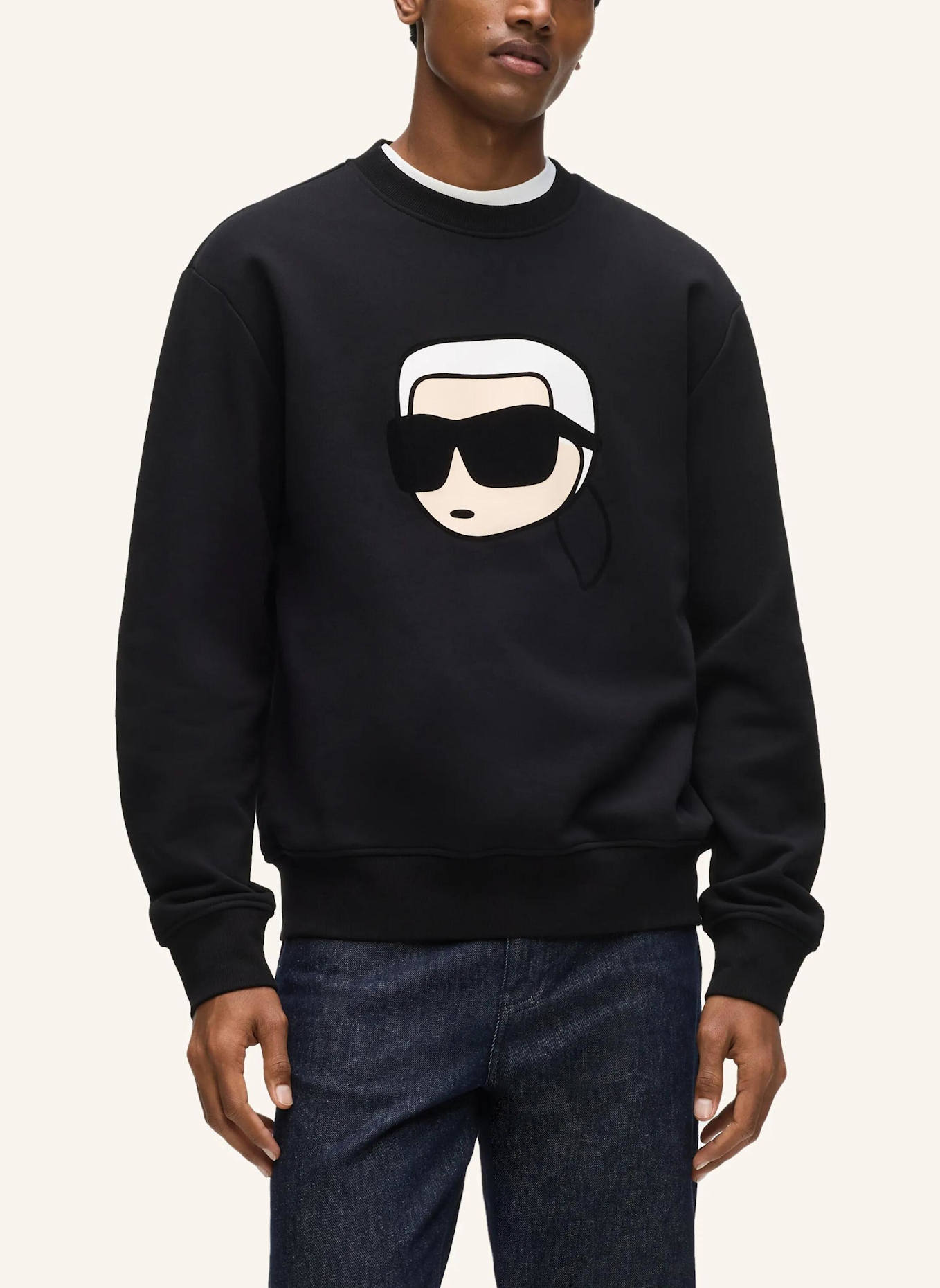 KARL LAGERFELD Sweatshirt: SCHWARZ