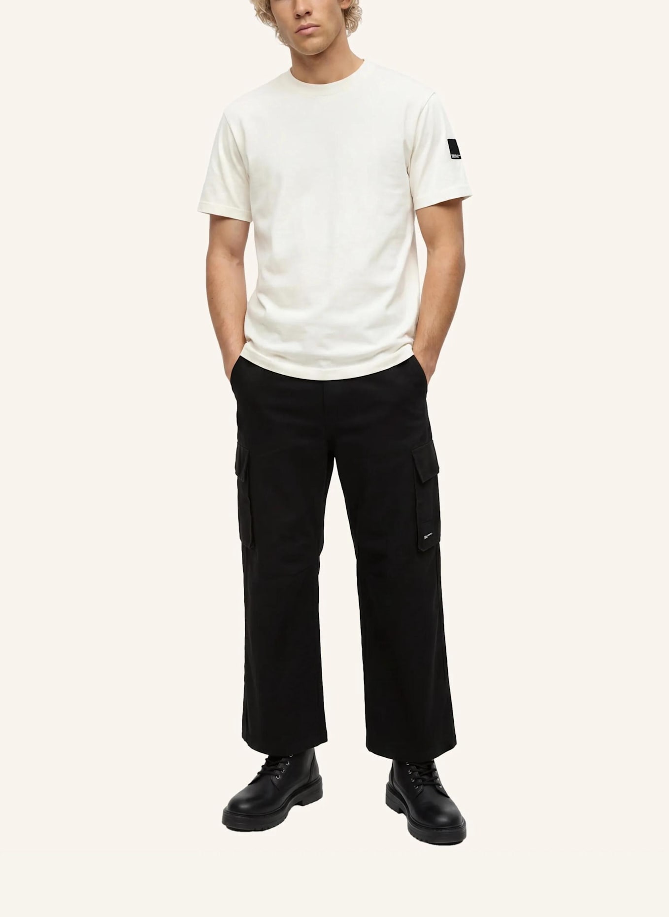 KARL LAGERFELD JEANS T-shirt: BEIGE