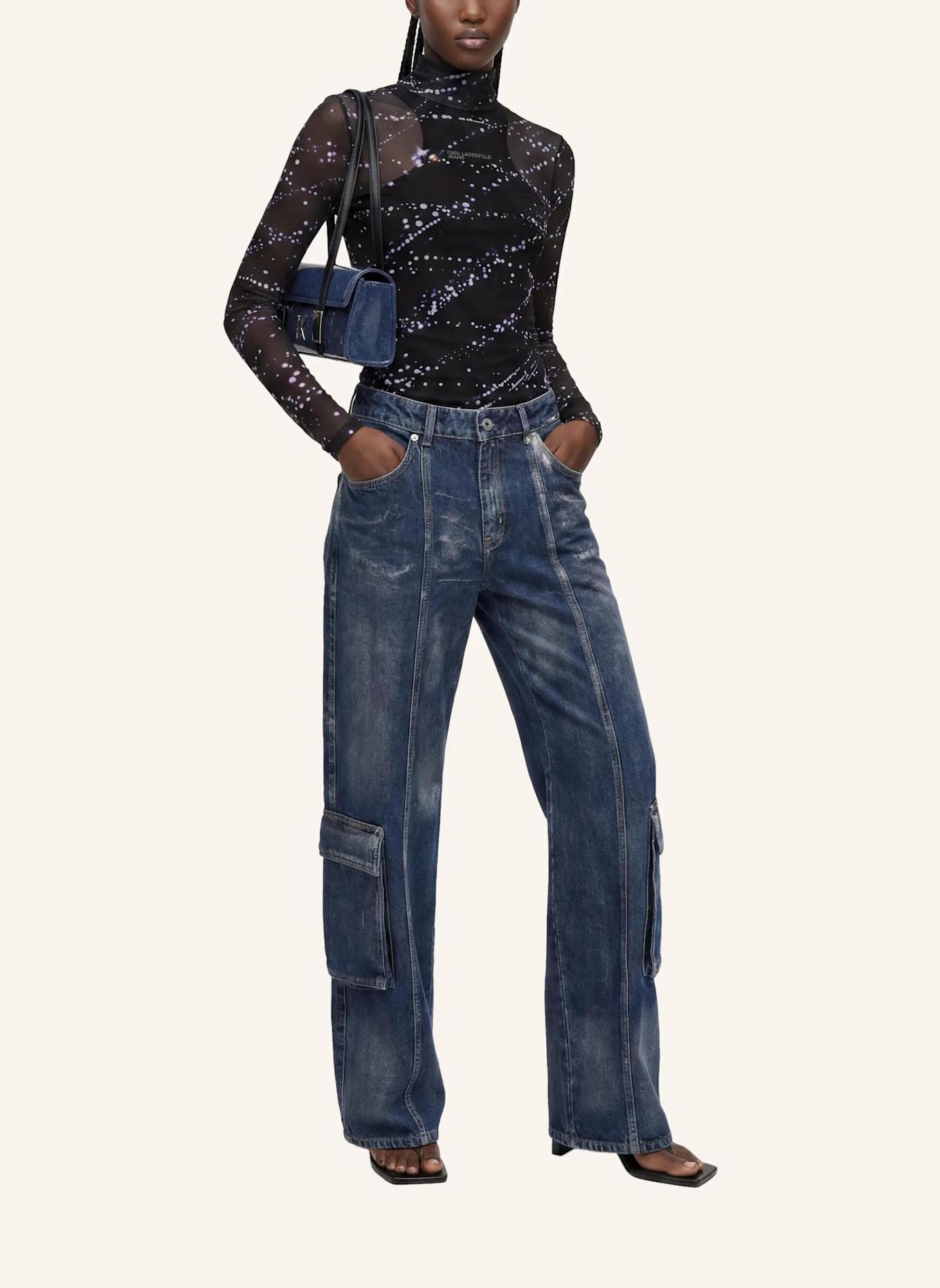 KARL LAGERFELD JEANS Top: SCHWARZ