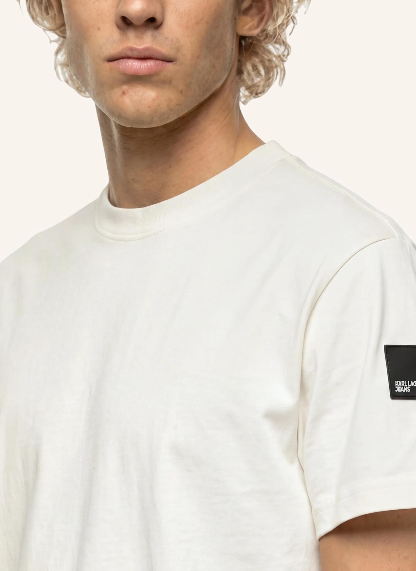 KARL LAGERFELD JEANS T-shirt: BEIGE
