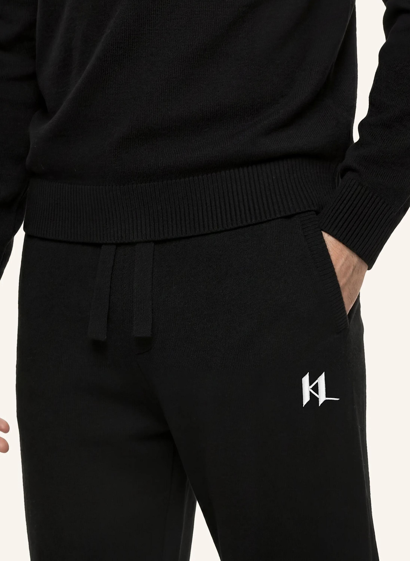 KARL LAGERFELD Hose: SCHWARZ