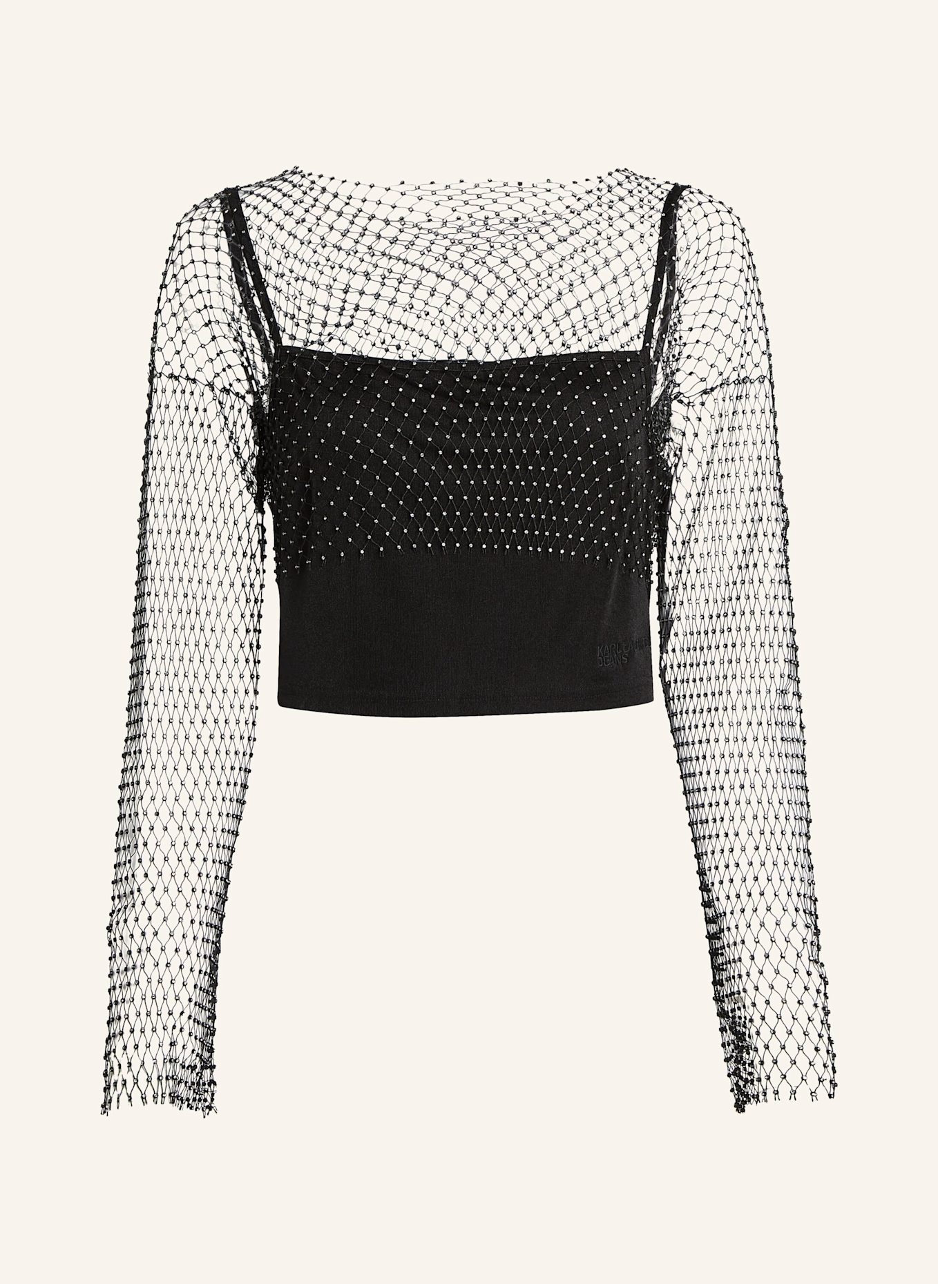 KARL LAGERFELD JEANS Top: SCHWARZ
