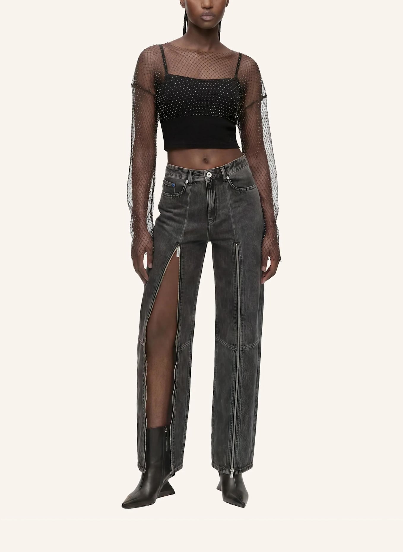 KARL LAGERFELD JEANS Top: SCHWARZ